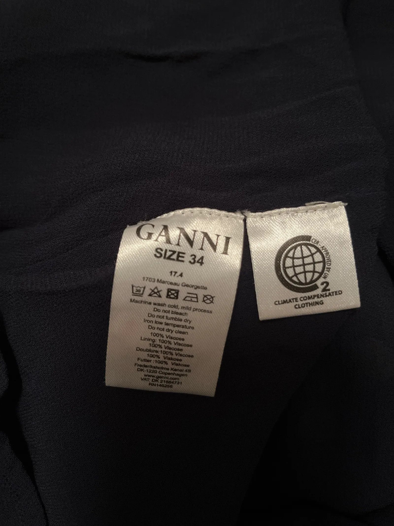 Ganni Ganni Marceau Georgette Dress Size XS / US 0-2 / IT 36-38 - 4 Thumbnail