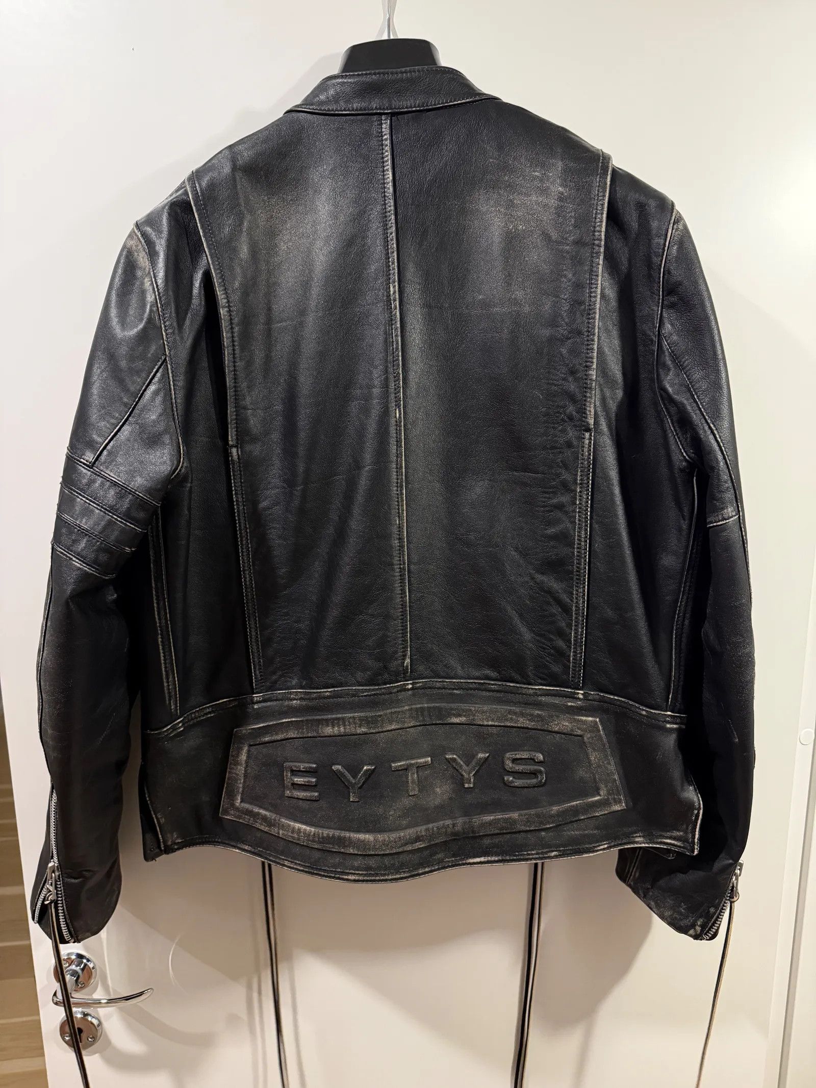 Eytys Eytys Damon Black Stripe Leather Jacket Size US L / EU 52-54 / 3 - 4 Thumbnail