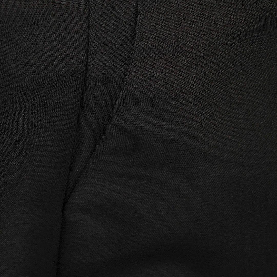Versace Black Mohair Pleated Straight Leg Trousers Size 25" / US 0 / IT 36 - 4 Thumbnail