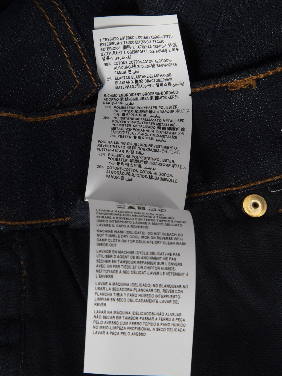 Versace Dark Blue Denim Mini Shorts Size 28" / US 6 / IT 42 - 6 Thumbnail