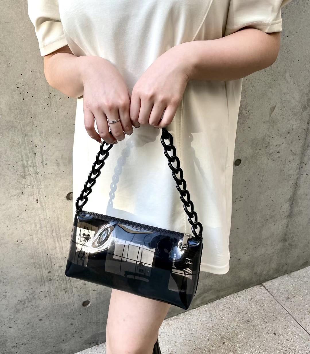 Chanel Chanel Plastic Chain Vinyl Pouch Size ONE SIZE - 2 Thumbnail