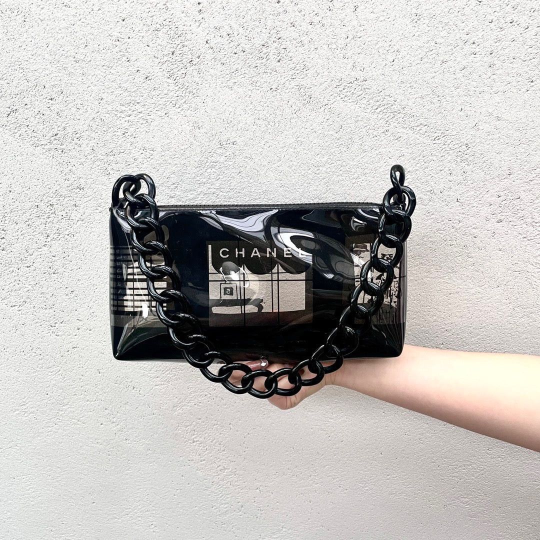 Chanel Chanel Plastic Chain Vinyl Pouch Size ONE SIZE - 3 Thumbnail