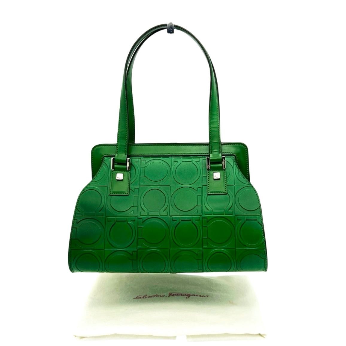 Salvatore Ferragamo Salvatore Ferragamo Ganchini Handbag Green Size ONE SIZE - 3 Thumbnail