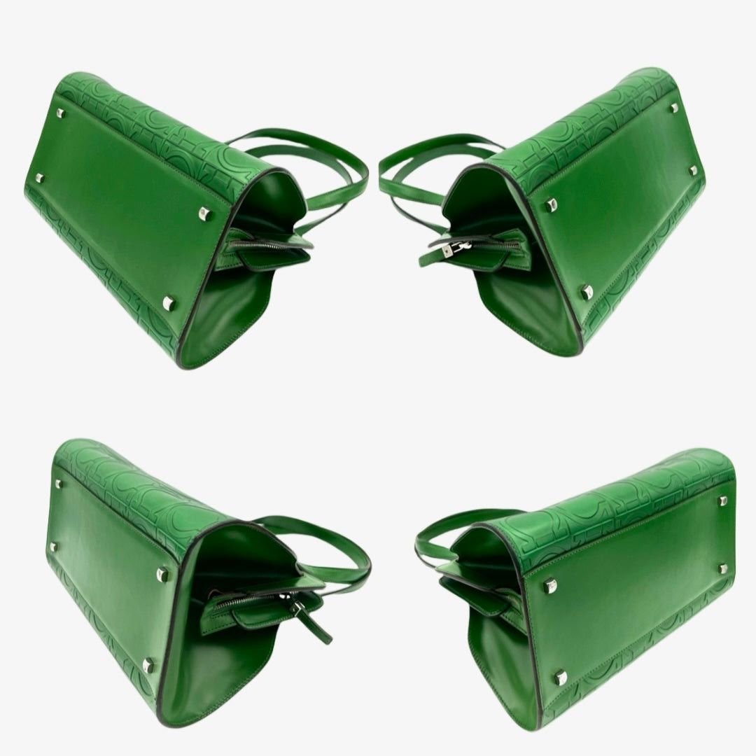 Salvatore Ferragamo Salvatore Ferragamo Ganchini Handbag Green Size ONE SIZE - 6 Thumbnail