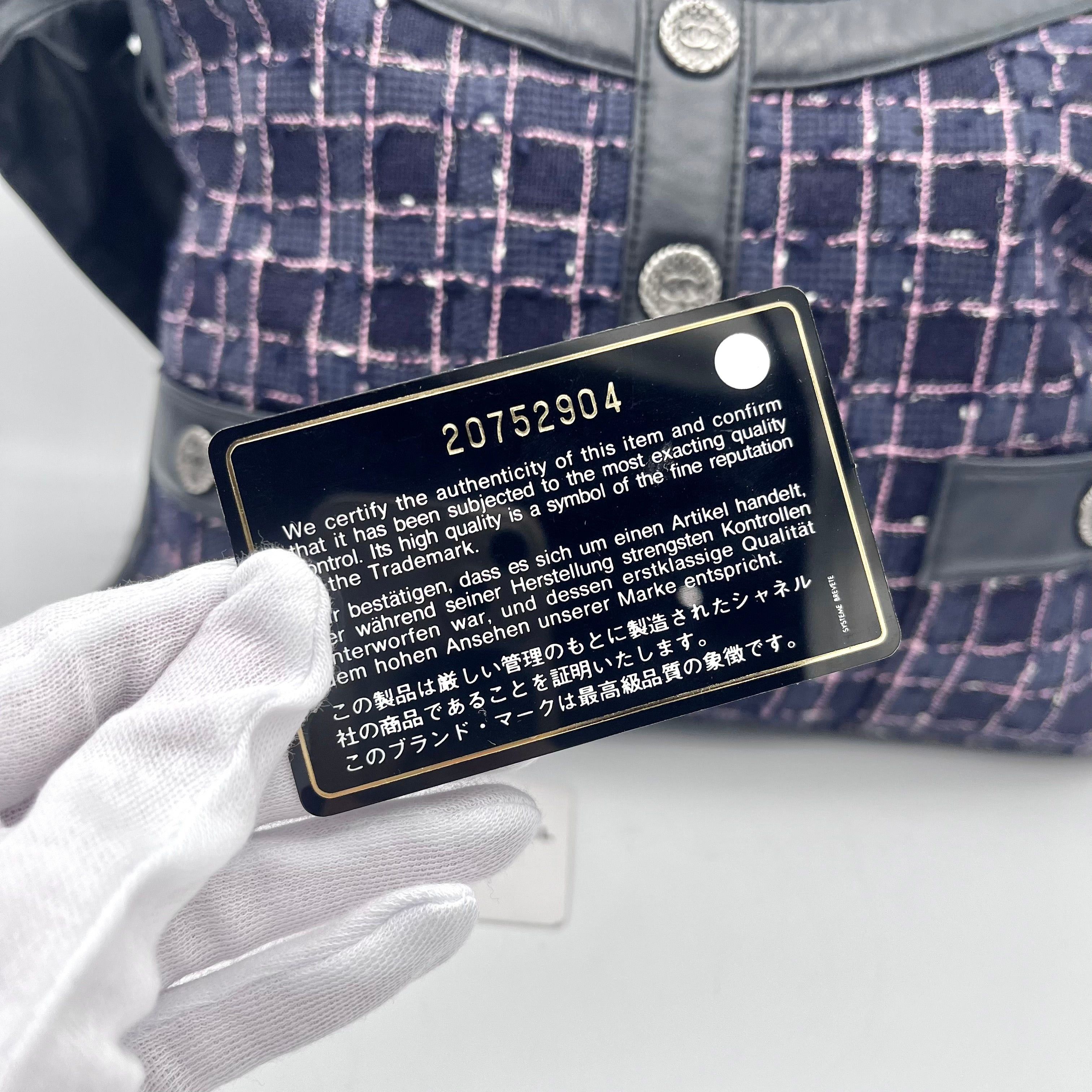 Chanel Chanel 2015Ss Collection Girl Purple Tweed Black Lump Skin Leather Size ONE SIZE - 10 Thumbnail