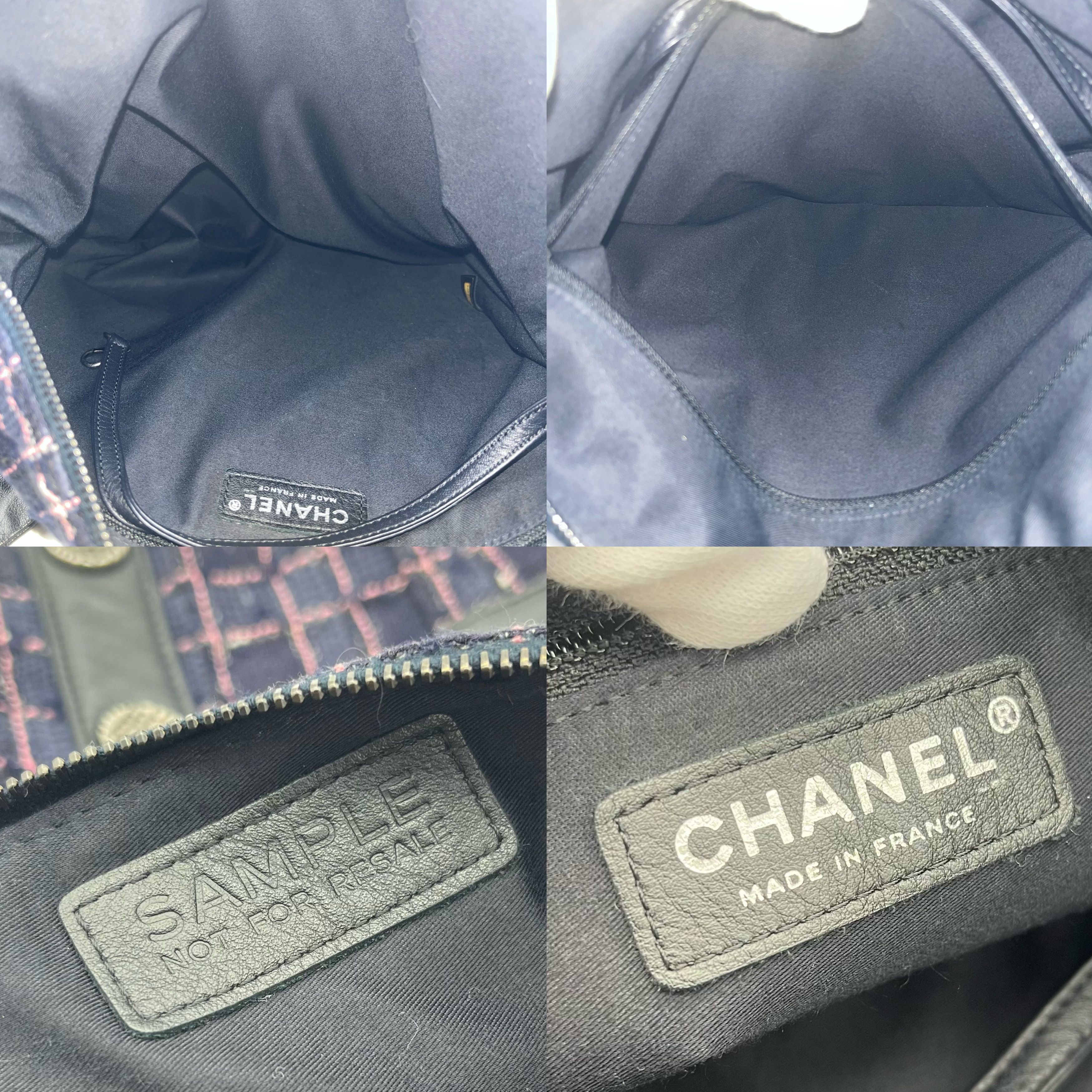 Chanel Chanel 2015Ss Collection Girl Purple Tweed Black Lump Skin Leather Size ONE SIZE - 9 Thumbnail