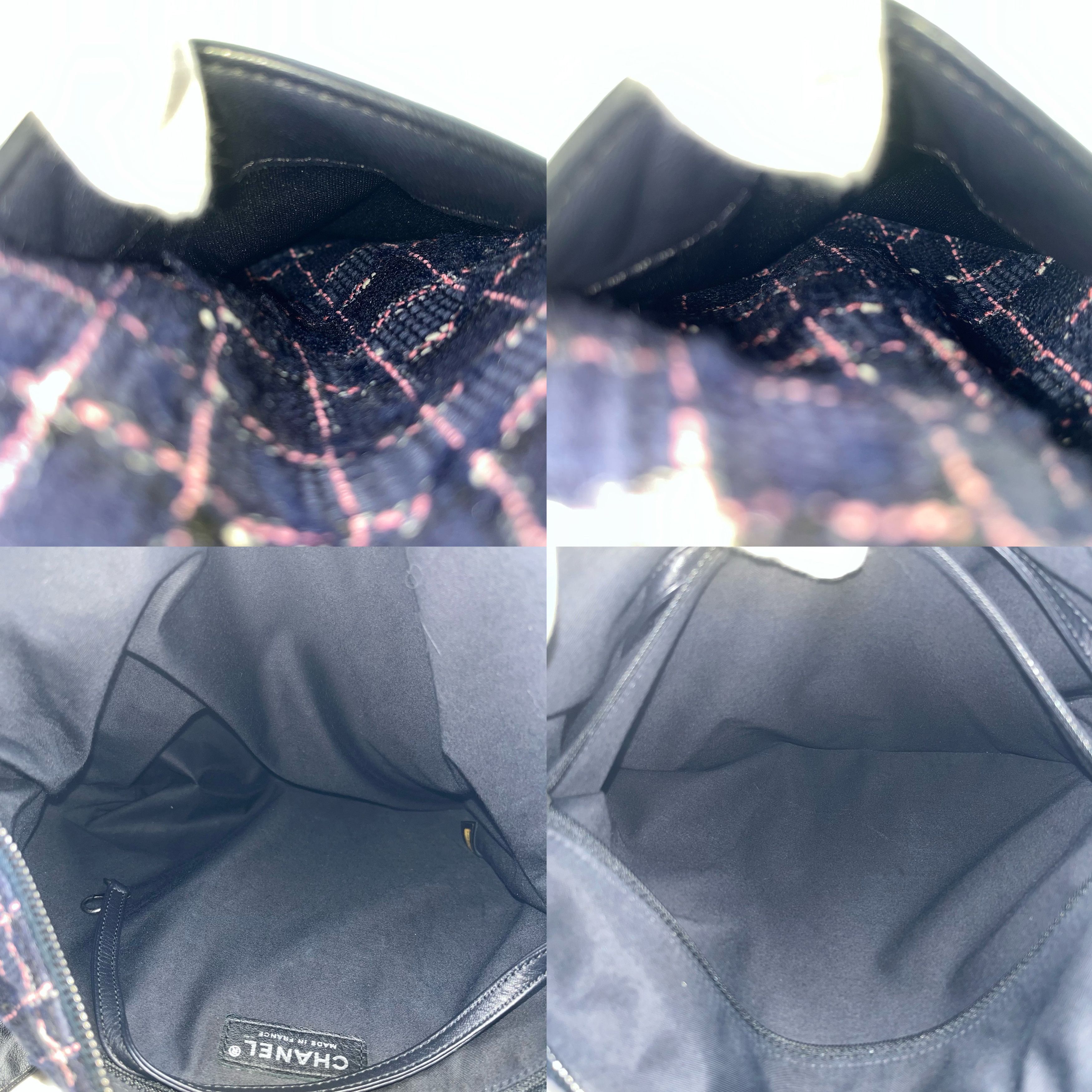 Chanel Chanel 2015Ss Collection Girl Purple Tweed Black Lump Skin Leather Size ONE SIZE - 6 Thumbnail