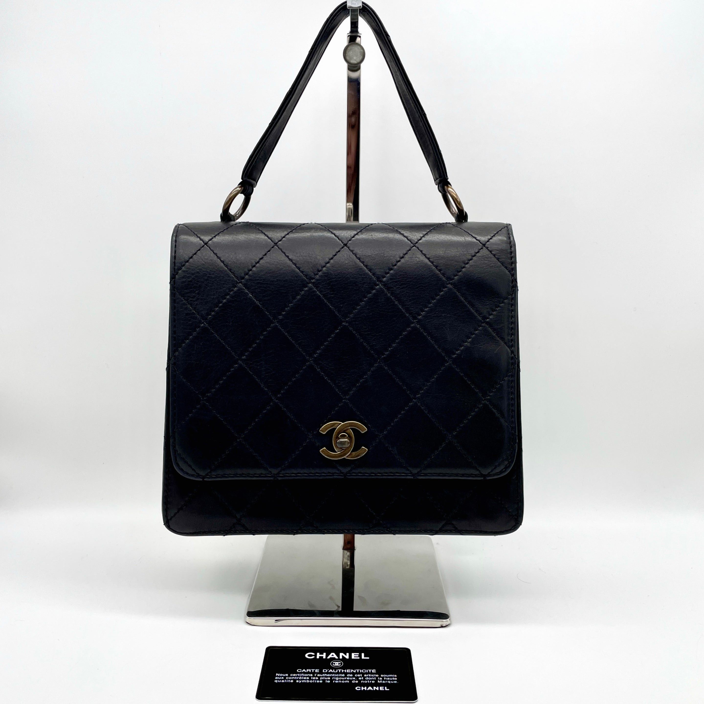 Chanel Chanel Matelasse Kelly-Style Turnlock Handbag Size ONE SIZE - 3 Thumbnail