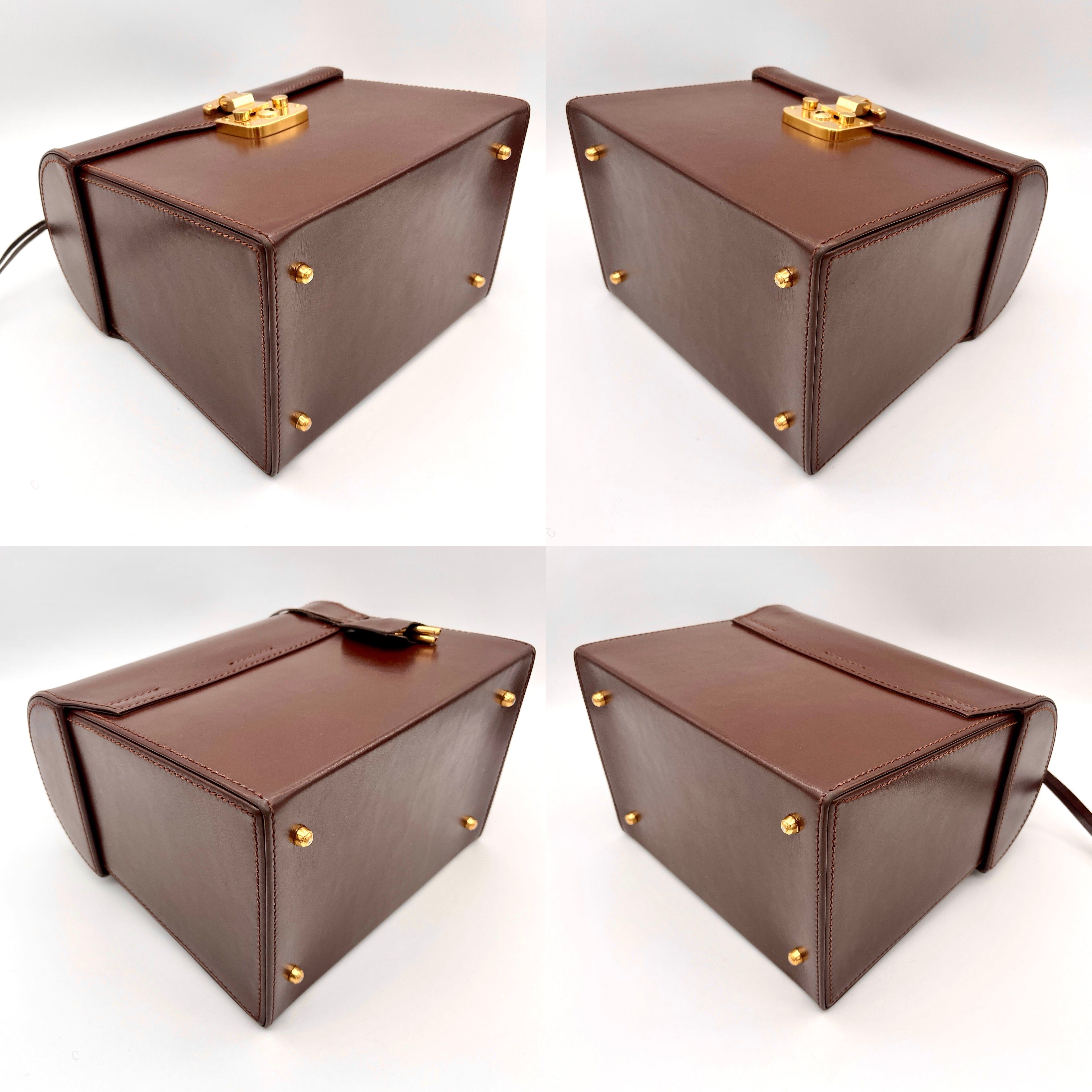 Gucci Gucci Ladylock Vanity Bag Handbag Brown Ghw Size ONE SIZE - 9 Thumbnail