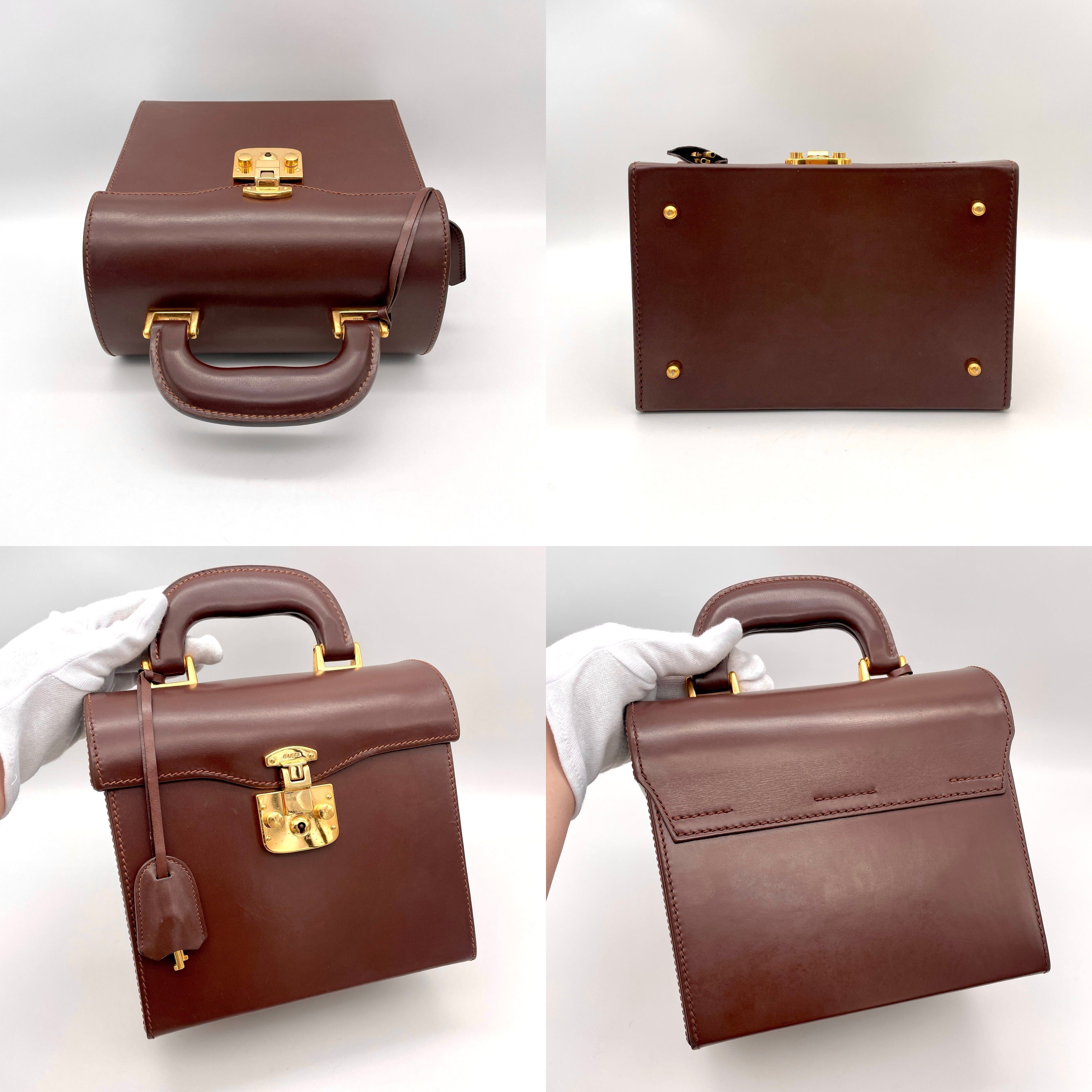 Gucci Gucci Ladylock Vanity Bag Handbag Brown Ghw Size ONE SIZE - 7 Thumbnail