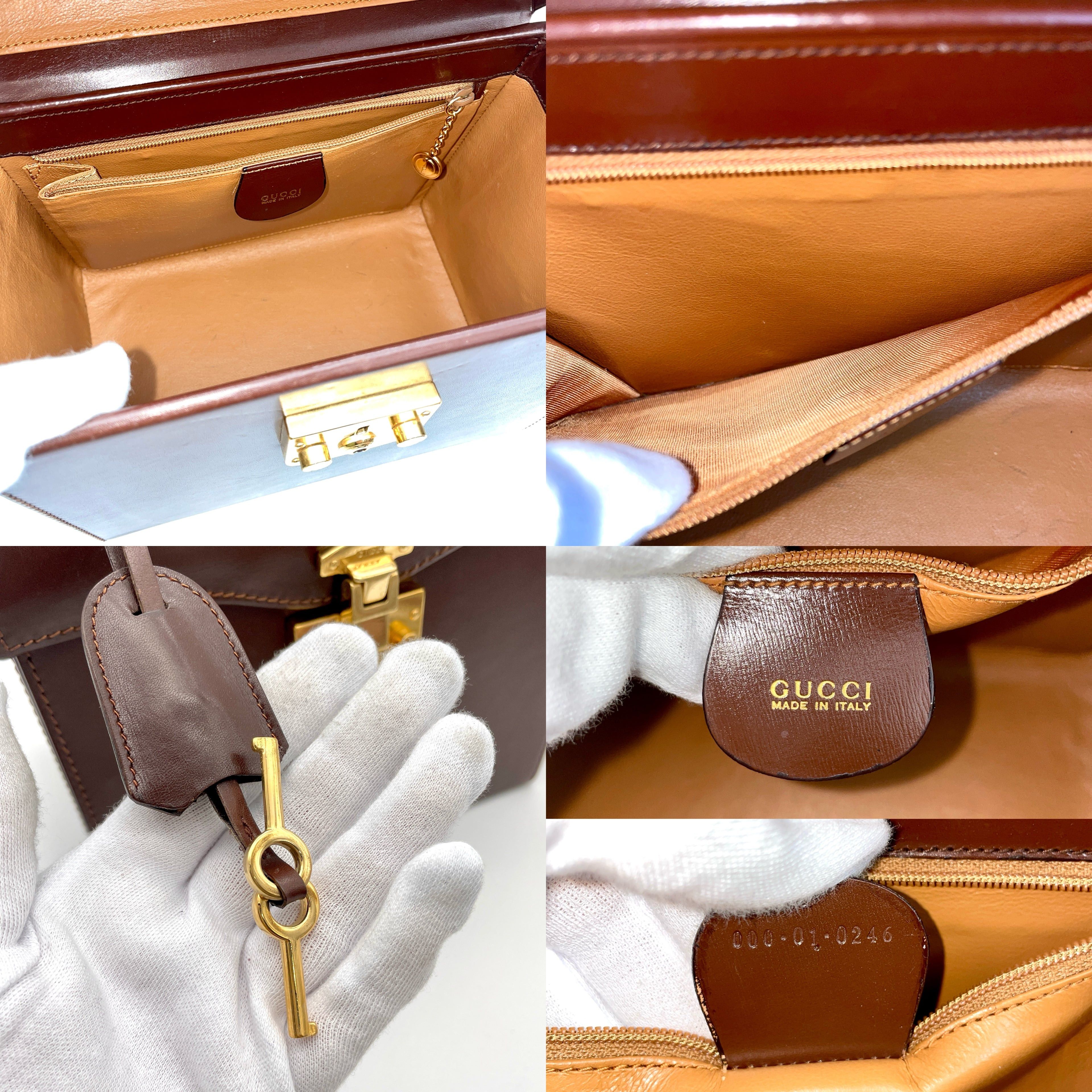 Gucci Gucci Ladylock Vanity Bag Handbag Brown Ghw Size ONE SIZE - 11 Thumbnail