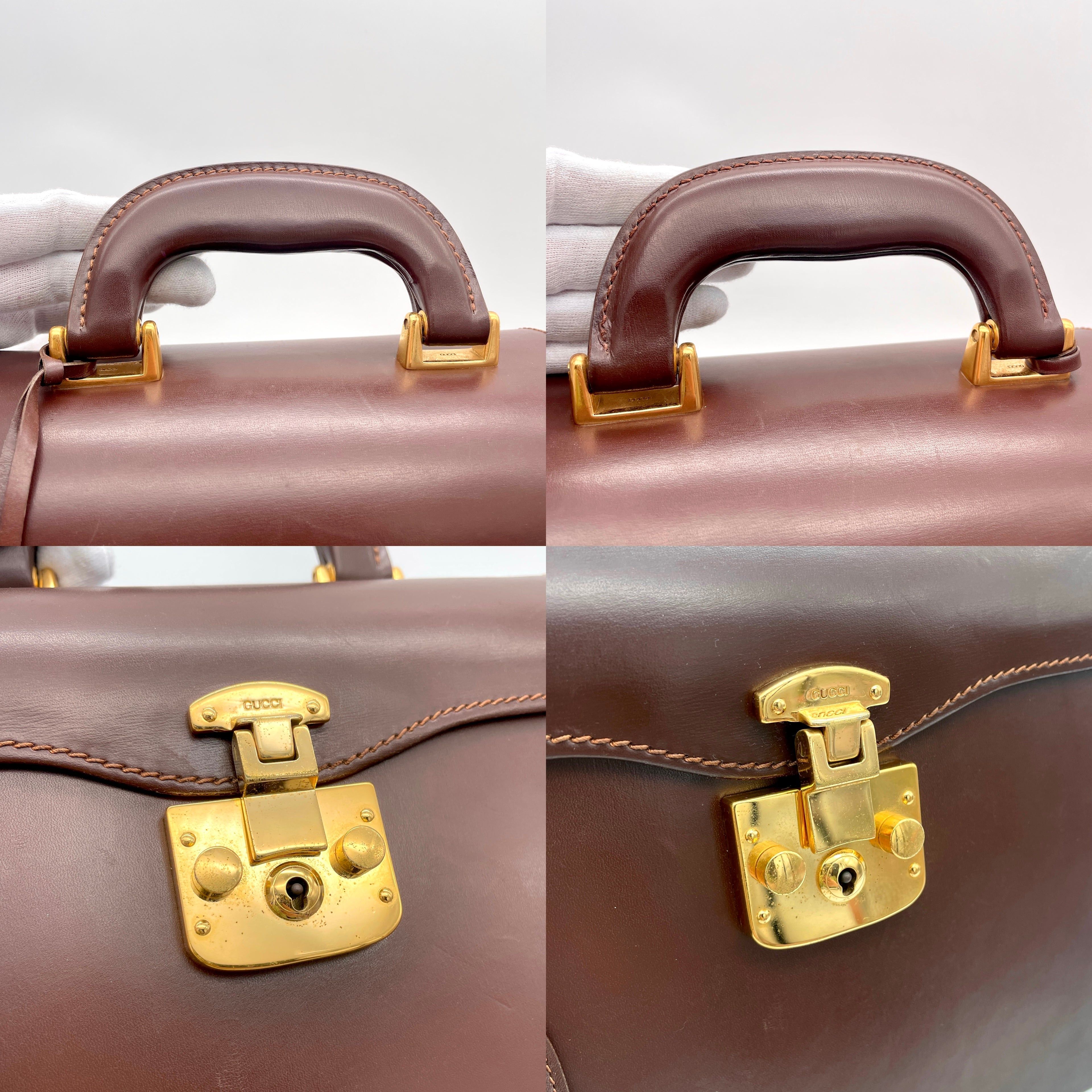 Gucci Gucci Ladylock Vanity Bag Handbag Brown Ghw Size ONE SIZE - 8 Thumbnail