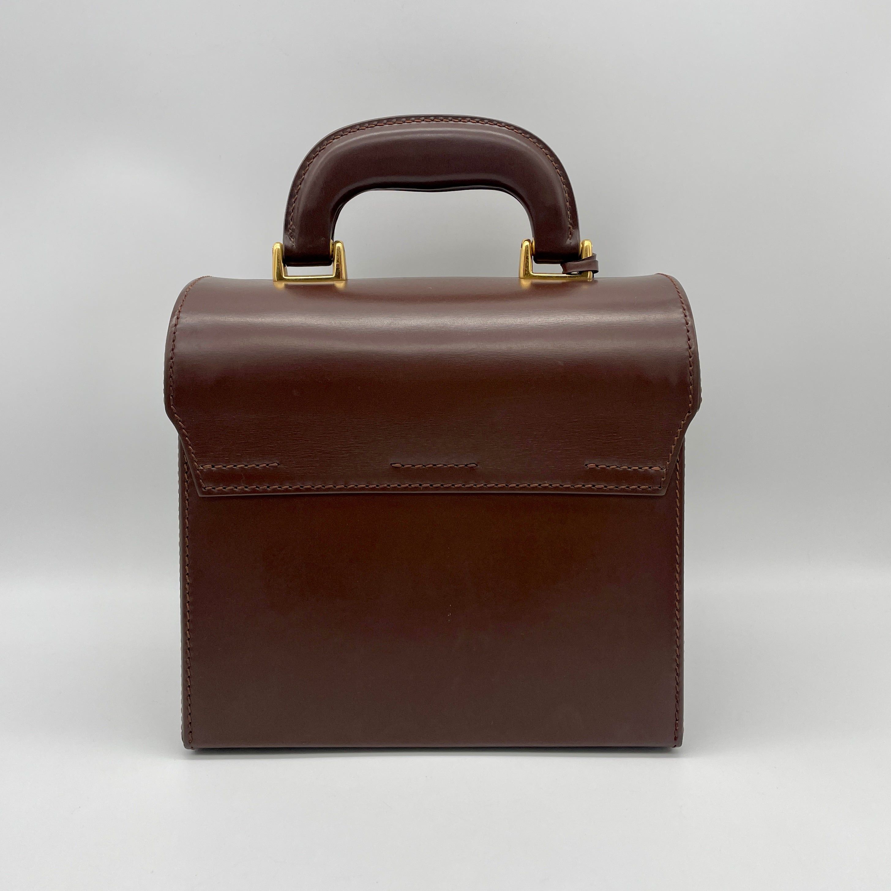 Gucci Gucci Ladylock Vanity Bag Handbag Brown Ghw Size ONE SIZE - 4 Thumbnail
