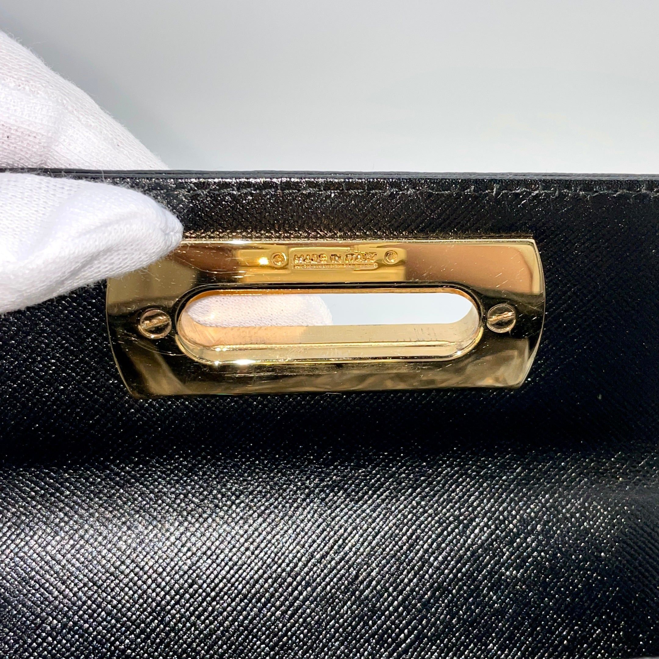 Salvatore Ferragamo Salvatore Ferragamo Gancini Top Handbag Black Ghw Size ONE SIZE - 11 Thumbnail