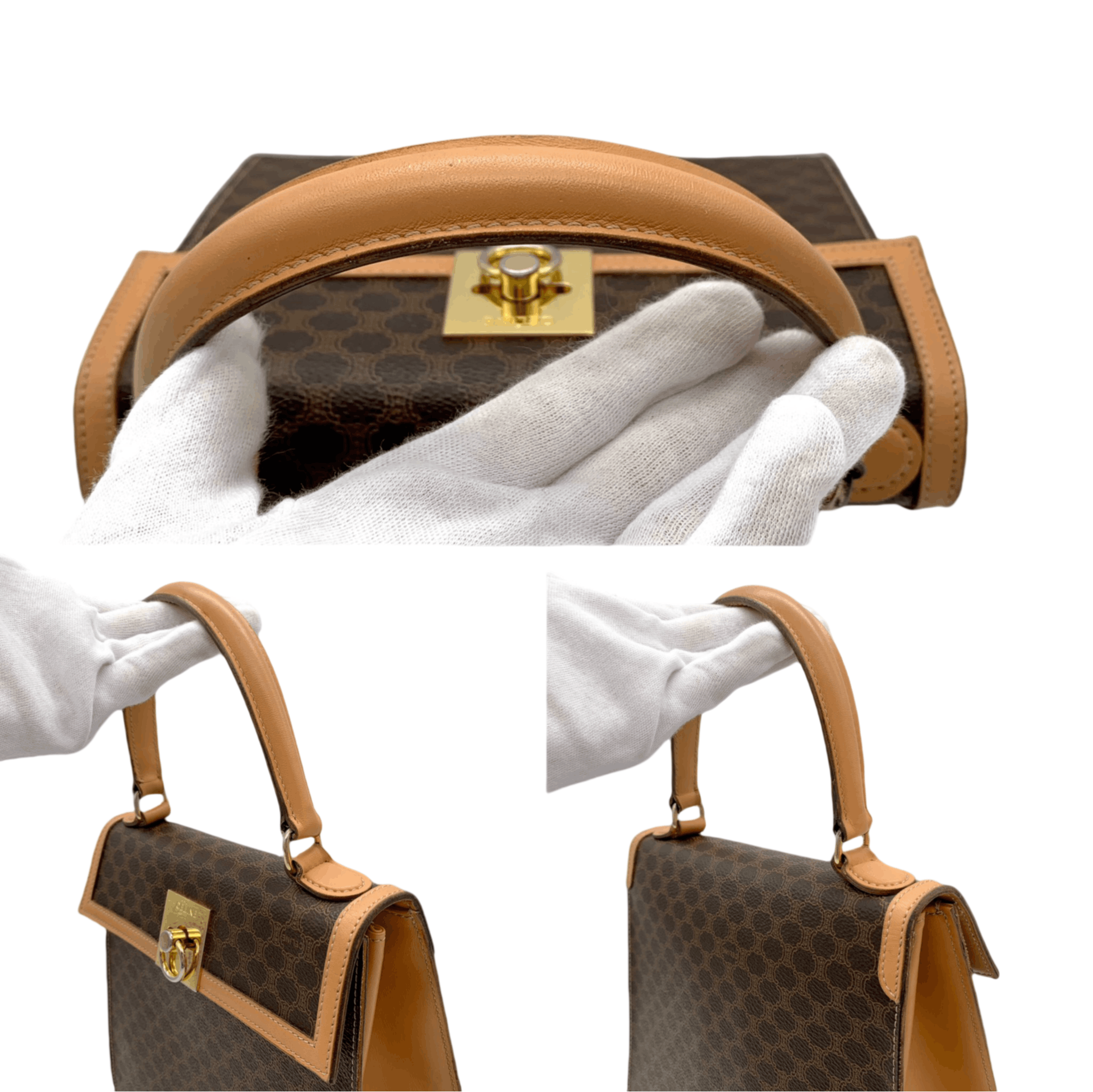 Celine Celine Macadam Kelly-Style Top Handbag Size ONE SIZE - 6 Thumbnail