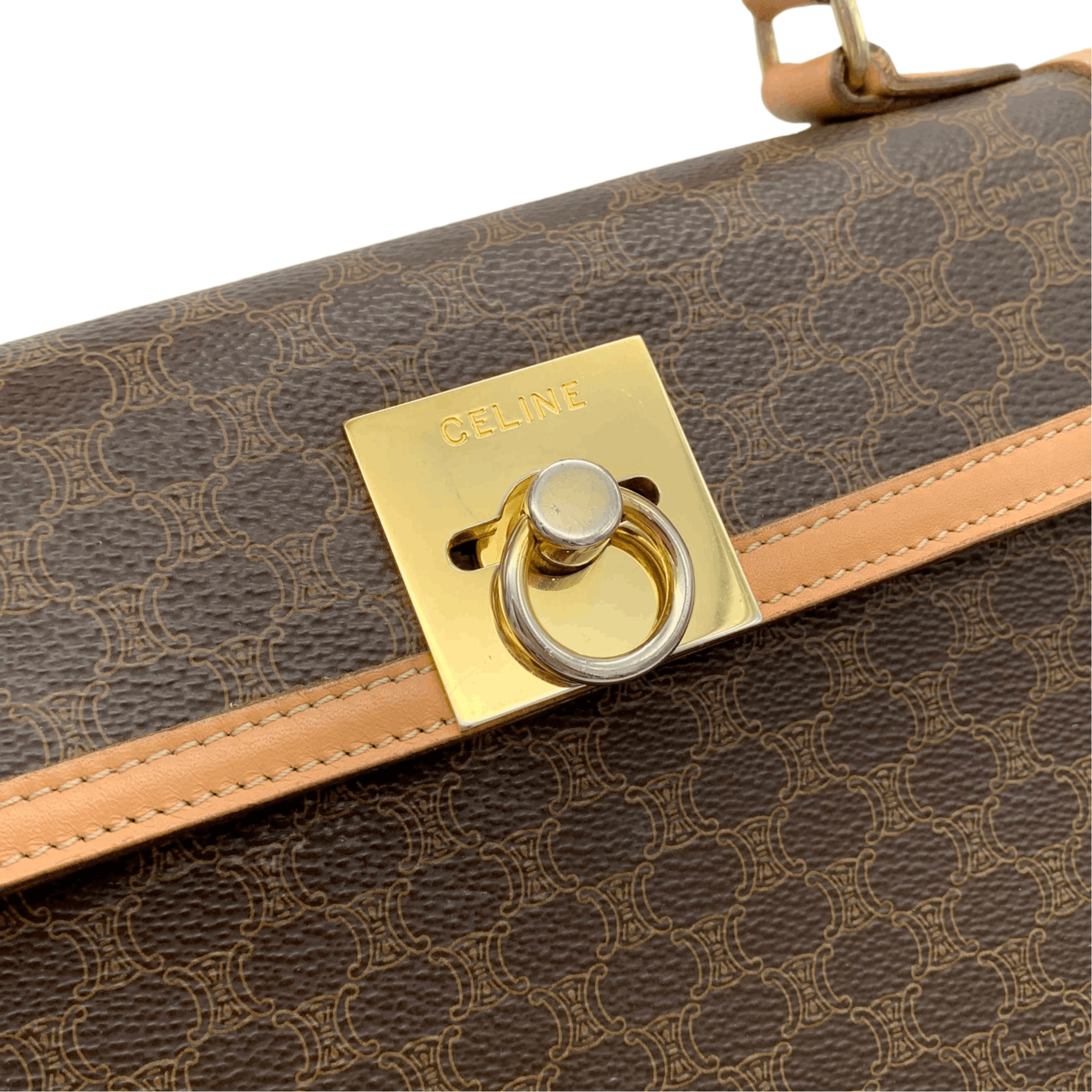 Celine Celine Macadam Kelly-Style Top Handbag Size ONE SIZE - 8 Thumbnail