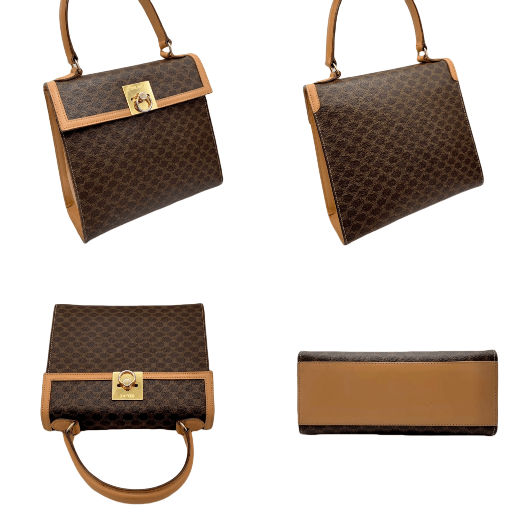 Celine Celine Macadam Kelly-Style Top Handbag Size ONE SIZE - 5 Thumbnail