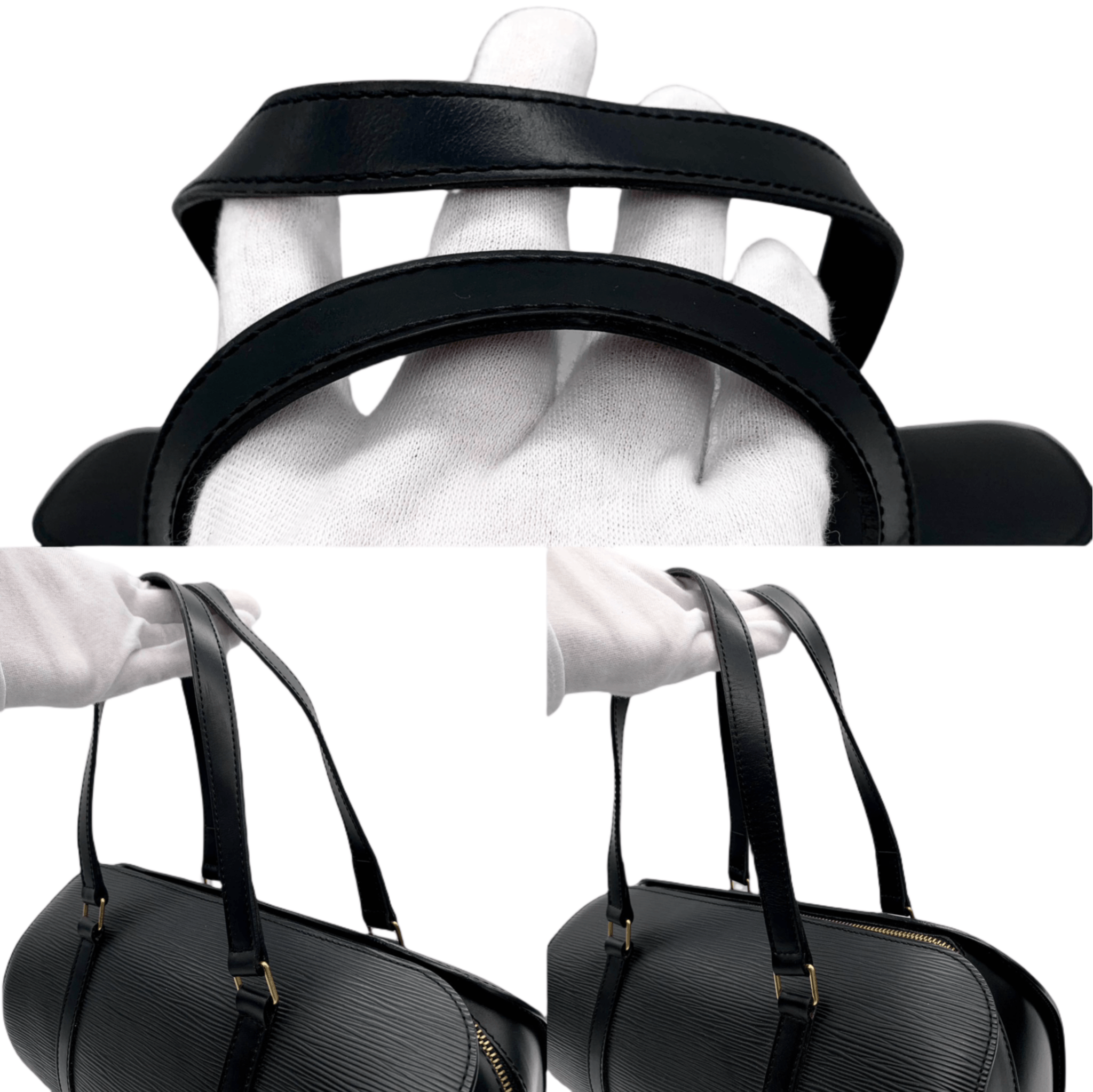 Louis Vuitton Louis Vuitton Epi Soufflé Noir Handbag With Pouch M52222 Size ONE SIZE - 7 Thumbnail