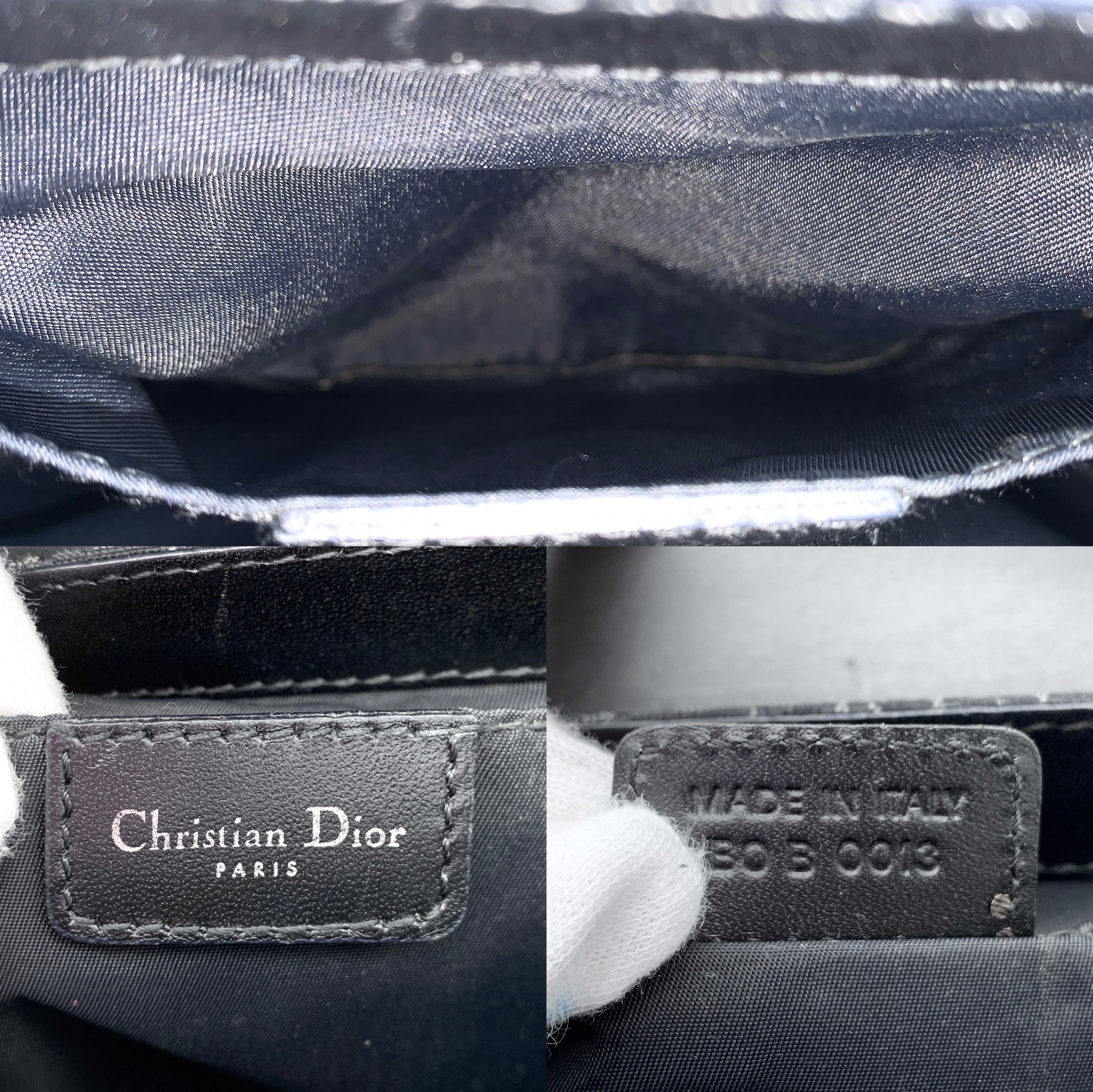 Dior Christian Dior Columbus Trotter Mini Boston 20Cm Navy Canvas Ghw Size ONE SIZE - 10 Thumbnail