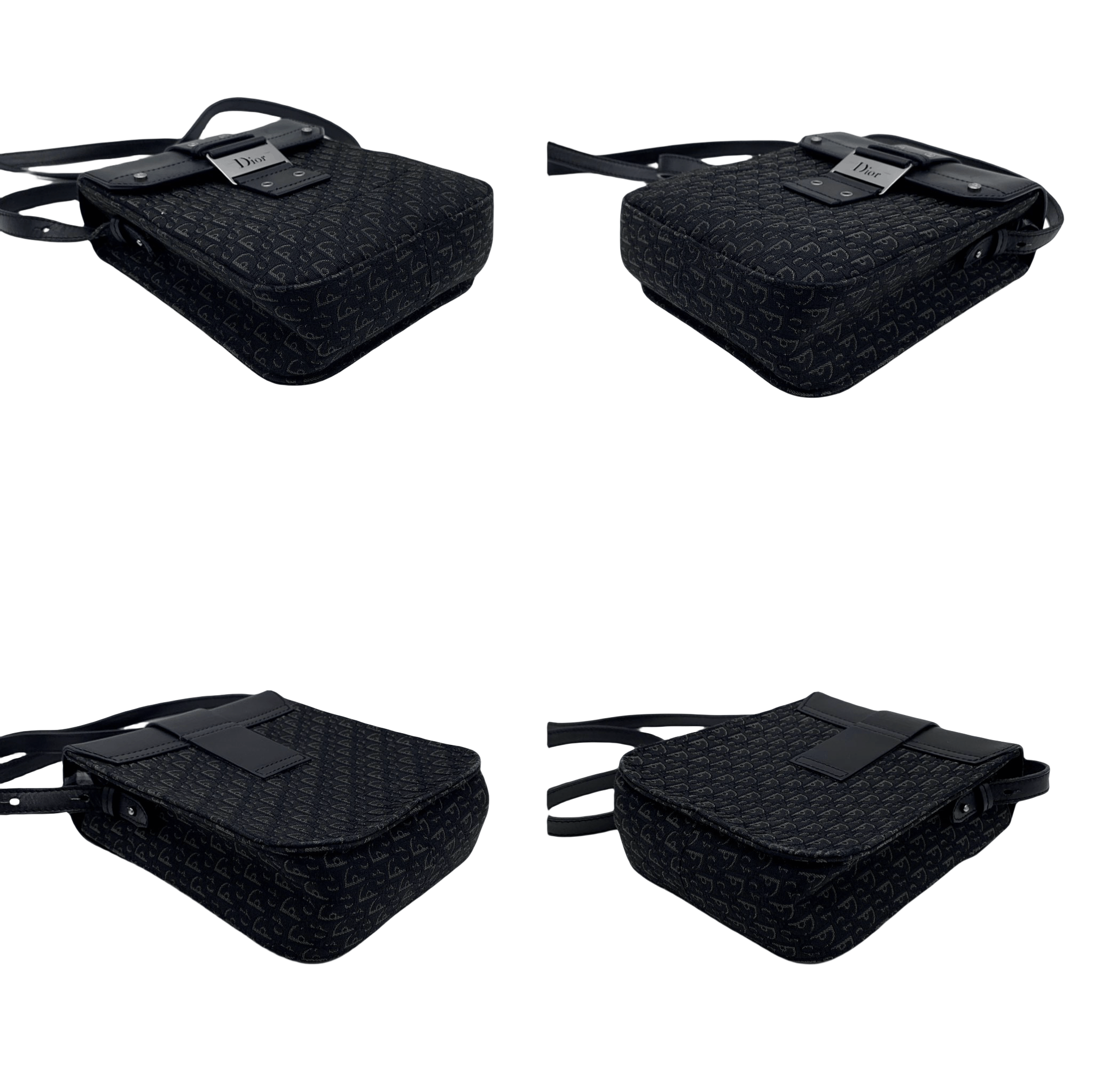 Dior Christian Dior Columbus Trotter Mini Boston 20Cm Navy Canvas Ghw Size ONE SIZE - 6 Thumbnail