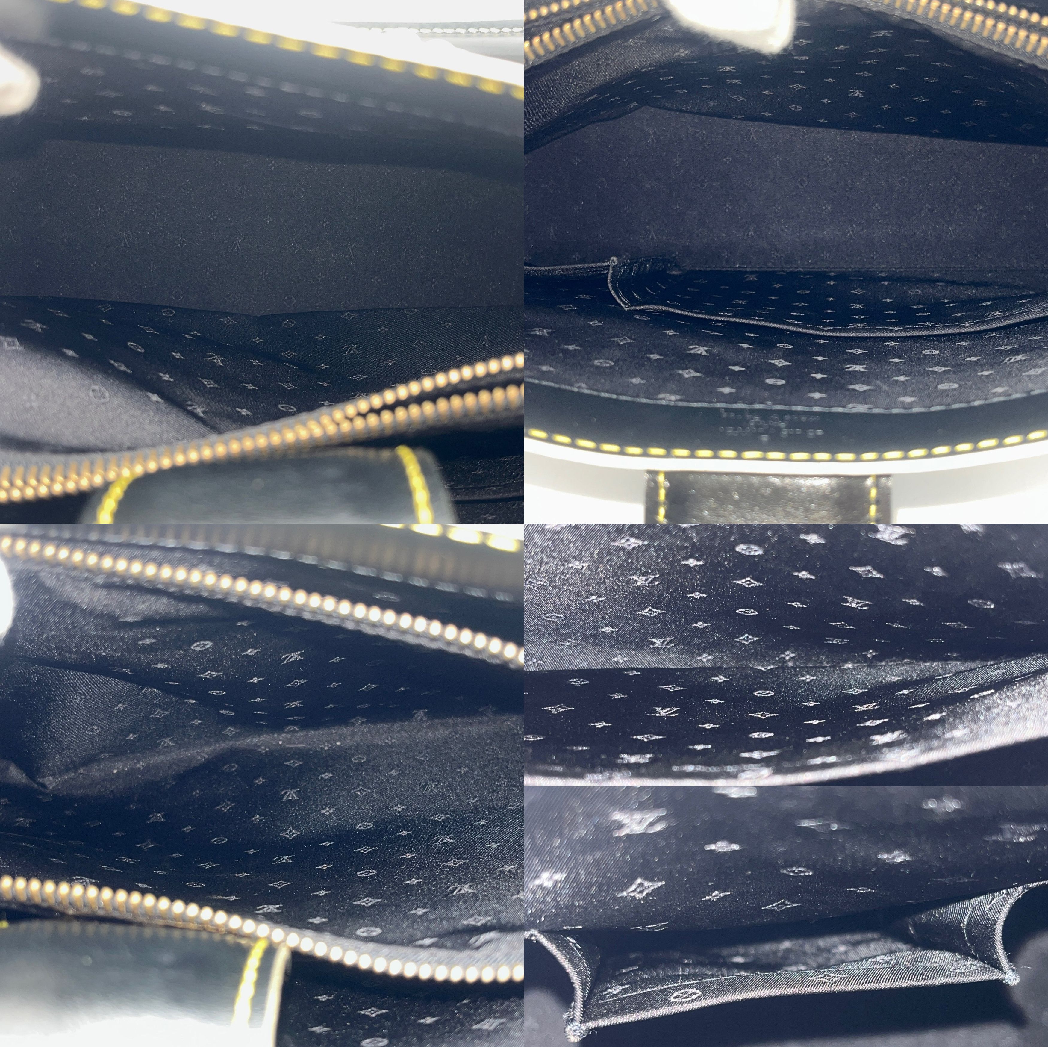 Louis Vuitton Louis Vuitton Medium Black Leather Suhali Fabuleux Tote Bag Handbag M922074 Size ONE SIZE - 12 Thumbnail