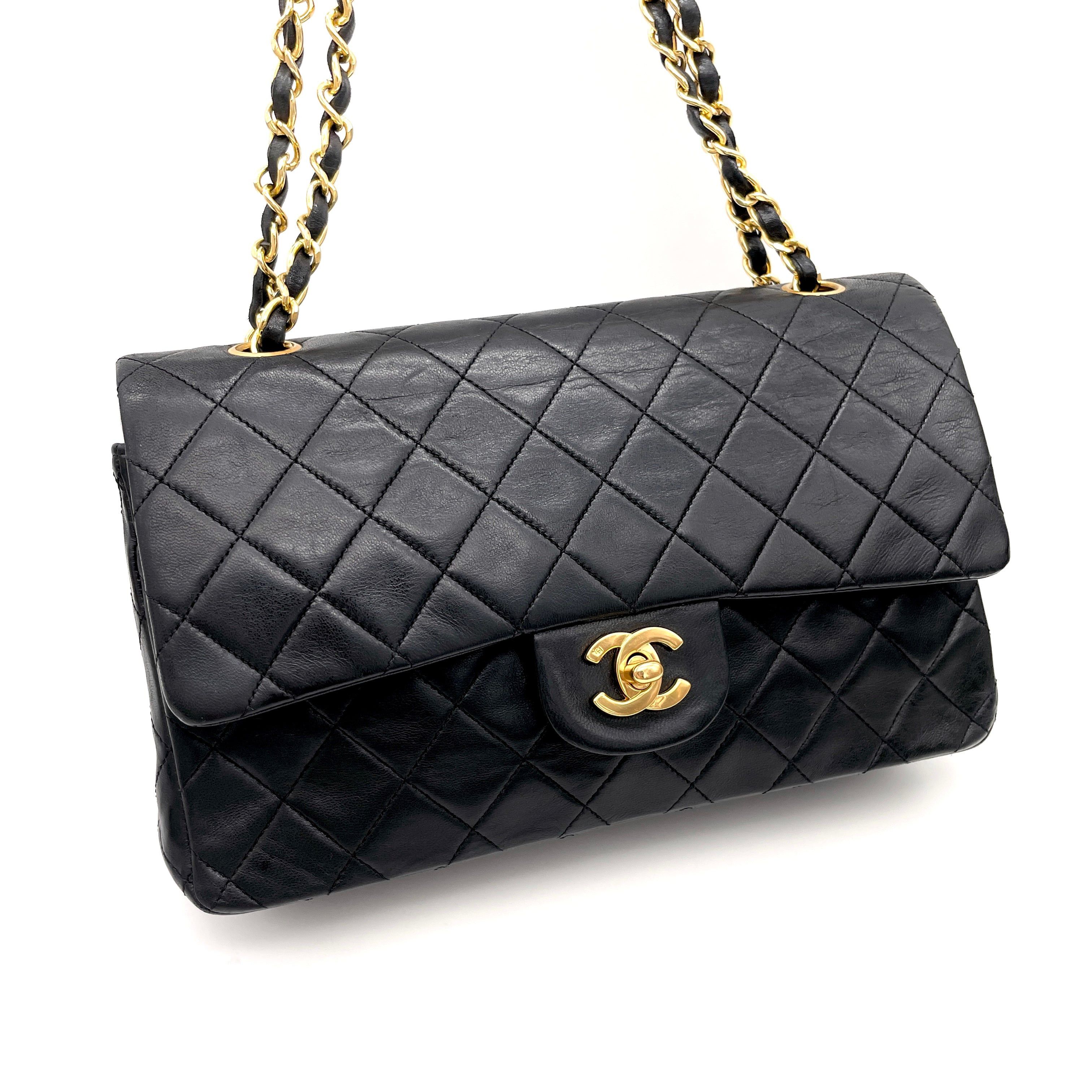 Chanel Chanel Matelassé Lambskin Leather Classic Double Chains Shoulder Flap Bag 25Cm Ghw # Size ONE SIZE - 5 Thumbnail