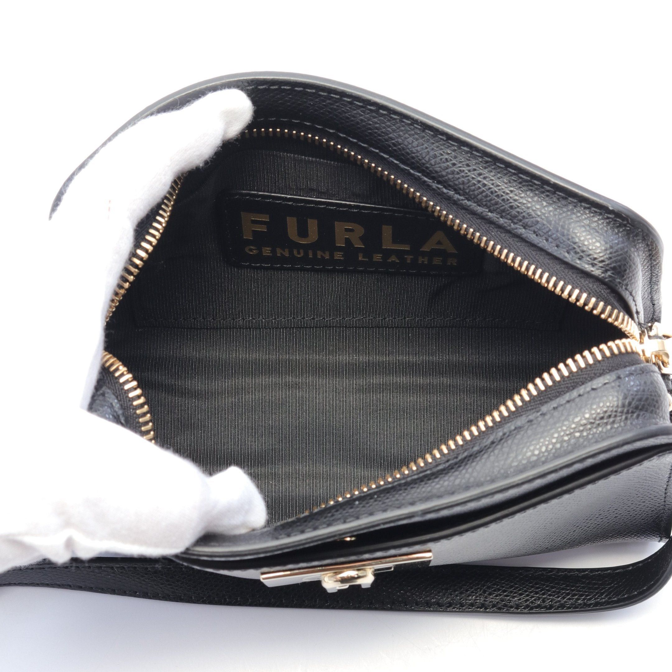 Furla Furla 1927 Mini Crossbody Shoulder Bag Leather Black Size ONE SIZE - 3 Thumbnail