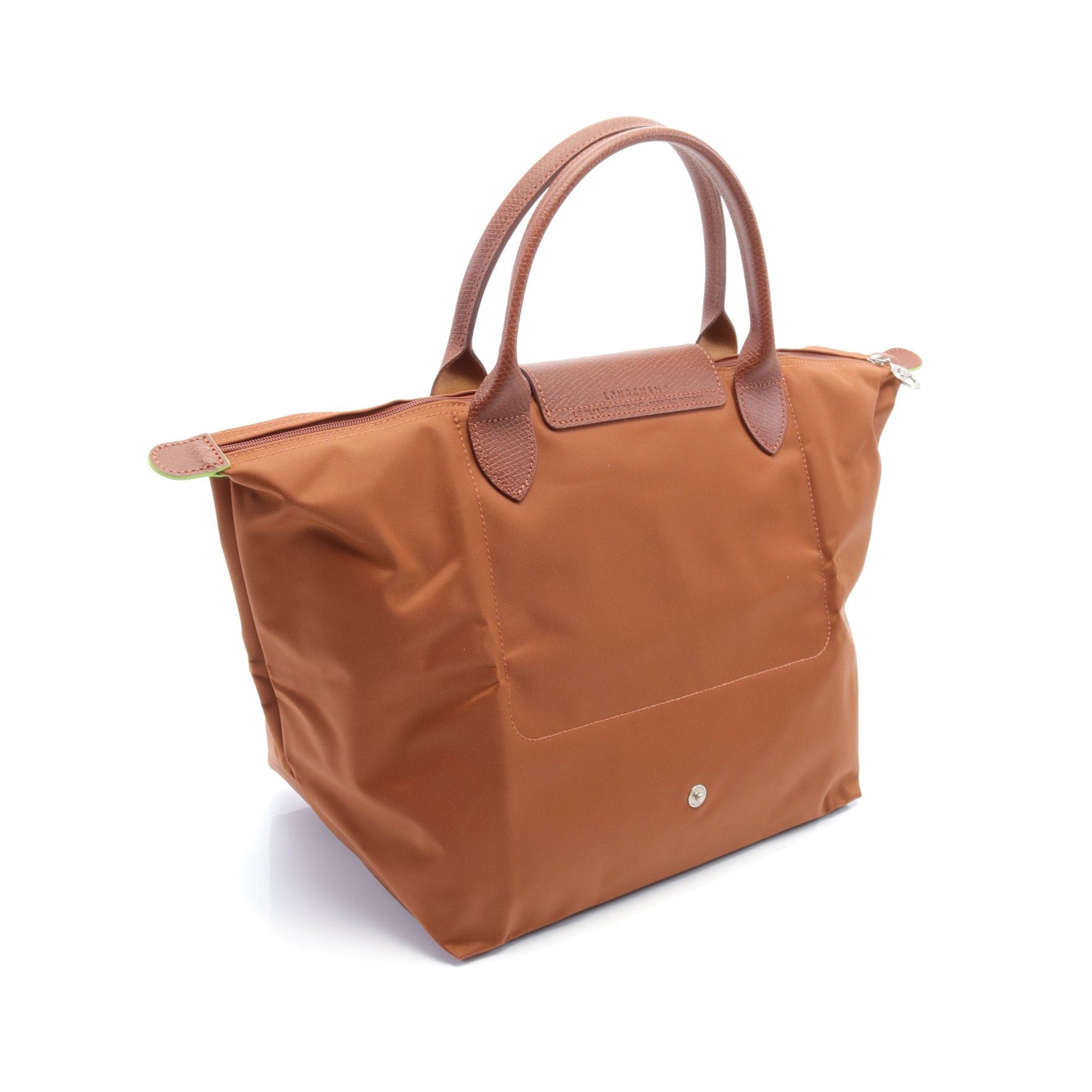 Longchamp Longchamp Le Preage Green M Handbag Nylon Leather Brown Size ONE SIZE - 2 Thumbnail