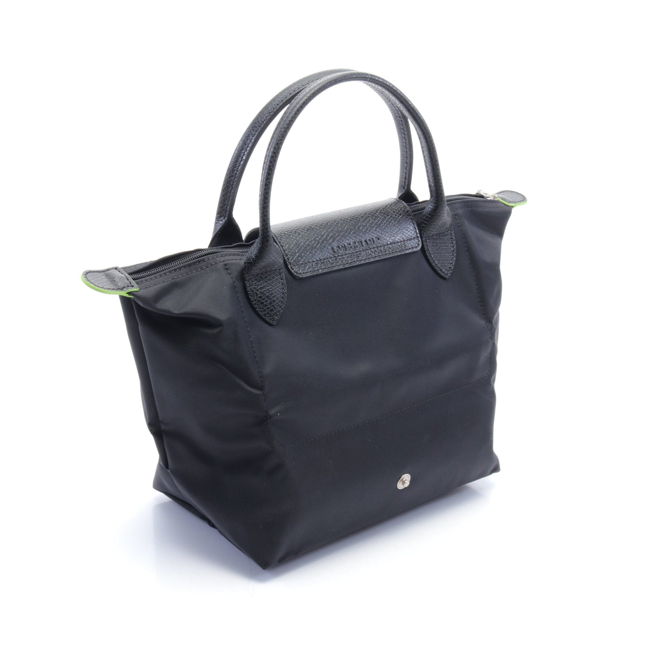 Longchamp Longchamp Le Preage Green S Handbag Tote Bag Nylon Leather Black Size ONE SIZE - 2 Thumbnail