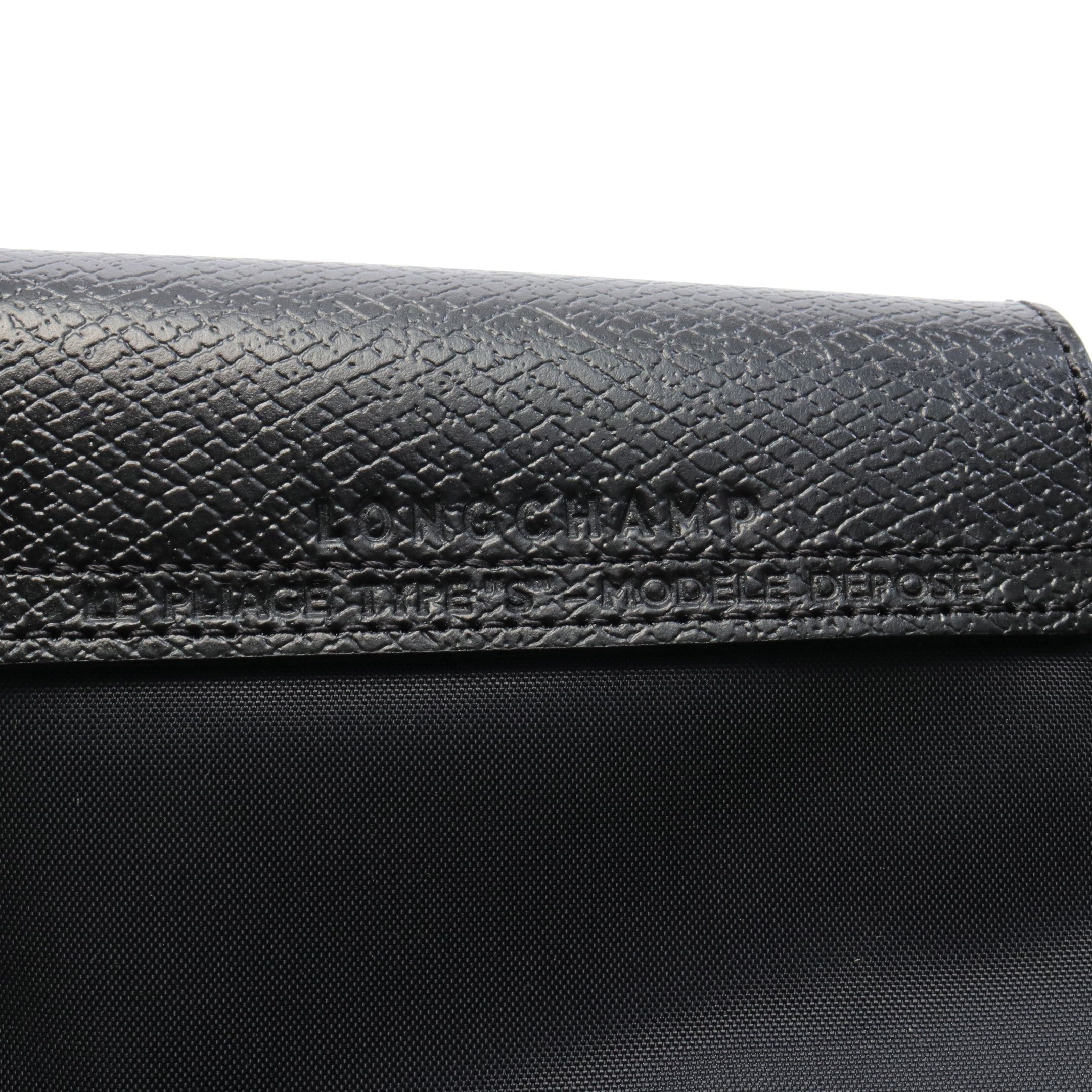 Longchamp Longchamp Le Preage Green S Handbag Tote Bag Nylon Leather Black Size ONE SIZE - 4 Thumbnail