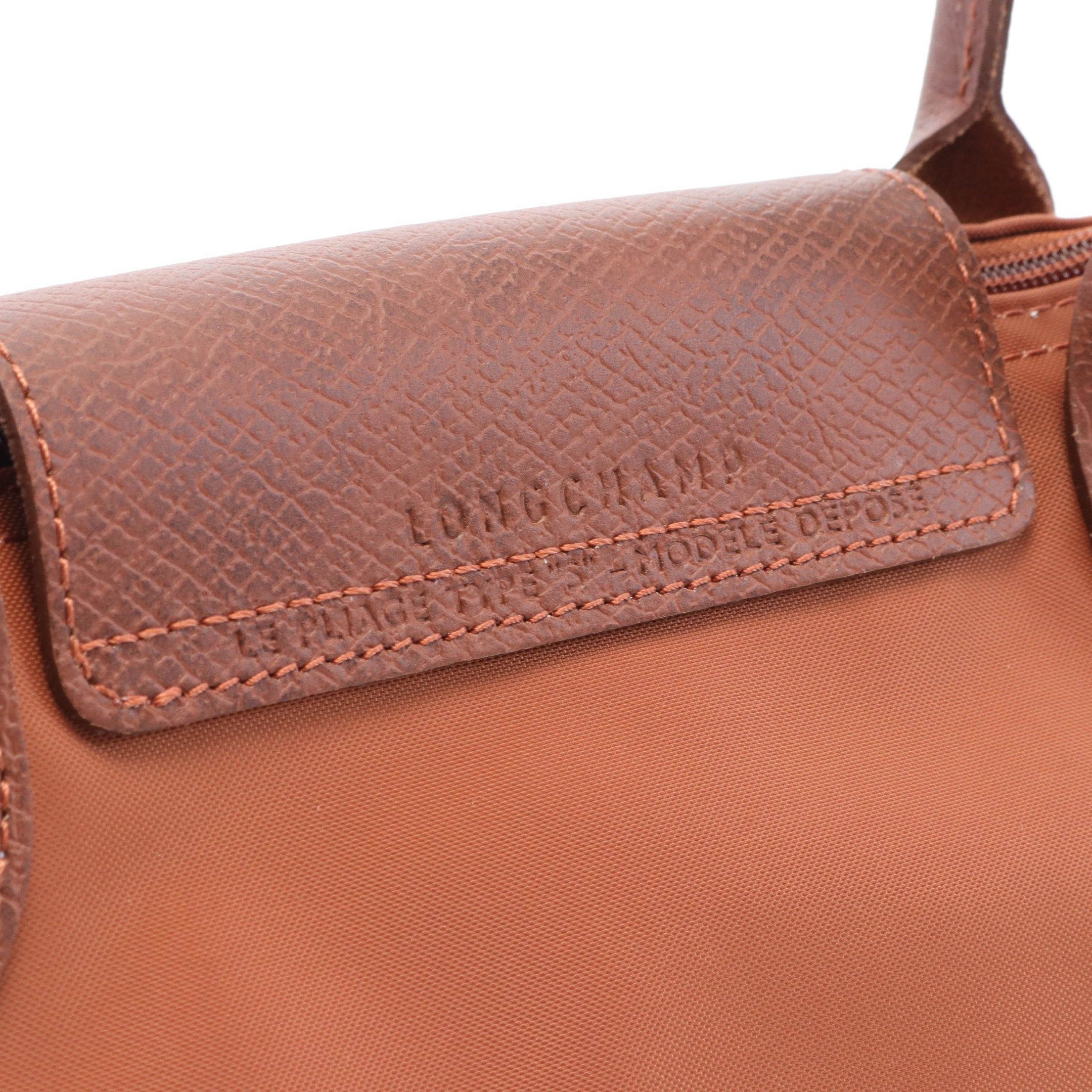 Longchamp Longchamp Le Preage Green S Handbag Tote Bag Nylon Leather Brown Size ONE SIZE - 4 Thumbnail