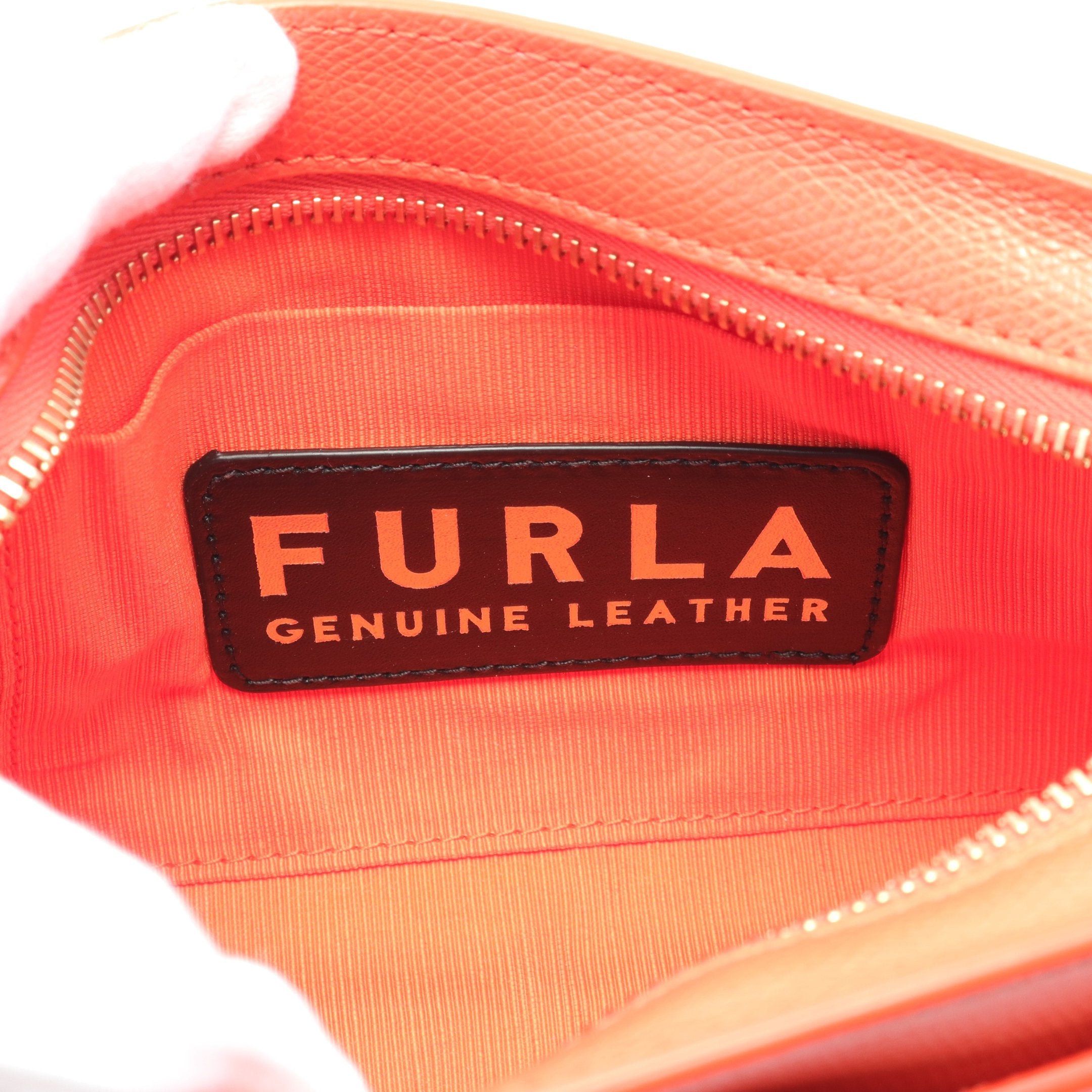 Furla Furla 1927 Mini Crossbody Shoulder Bag Leather Orange Size ONE SIZE - 4 Thumbnail