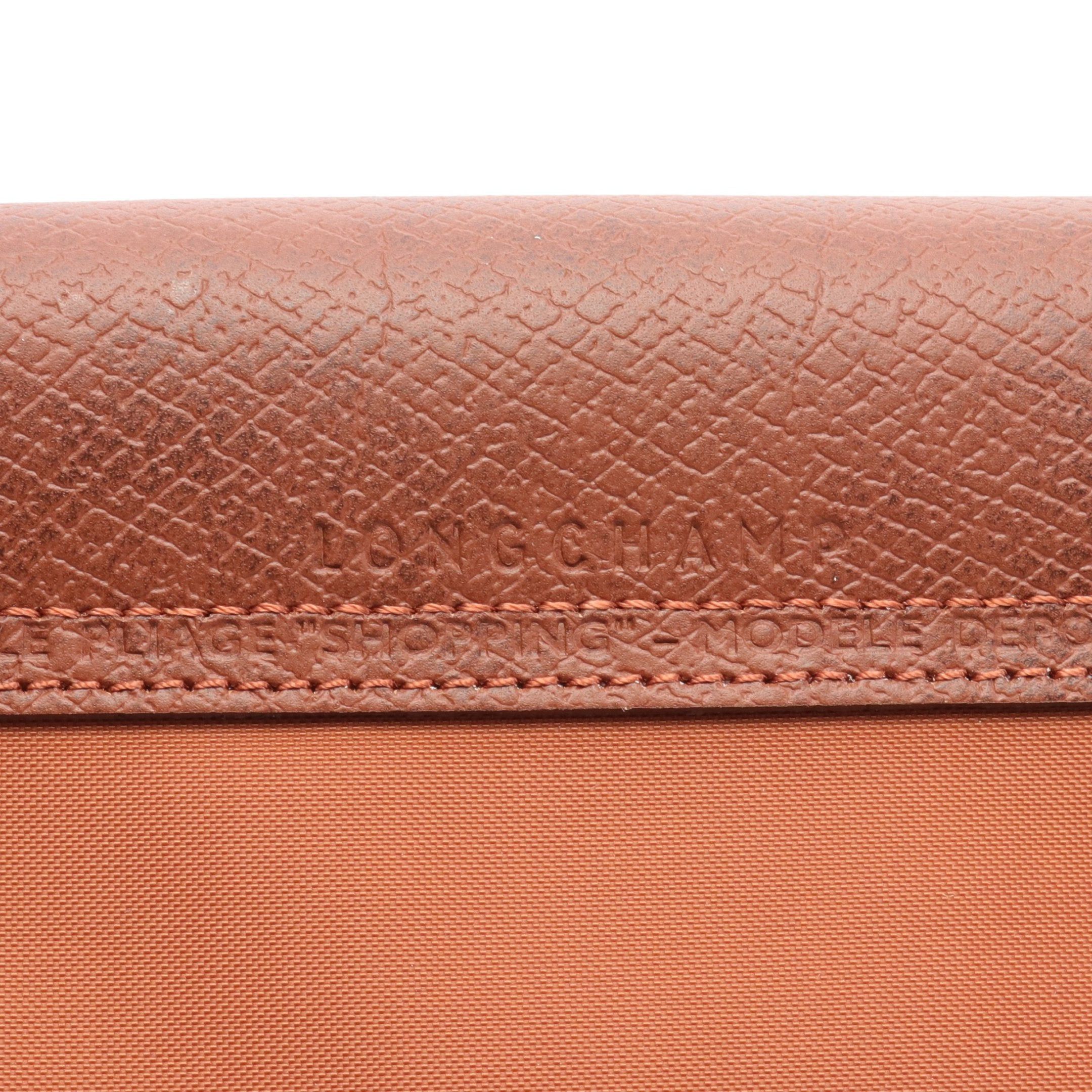 Longchamp Longchamp Shoulder Bag Tote Nylon Leather Light Brown Size ONE SIZE - 4 Thumbnail