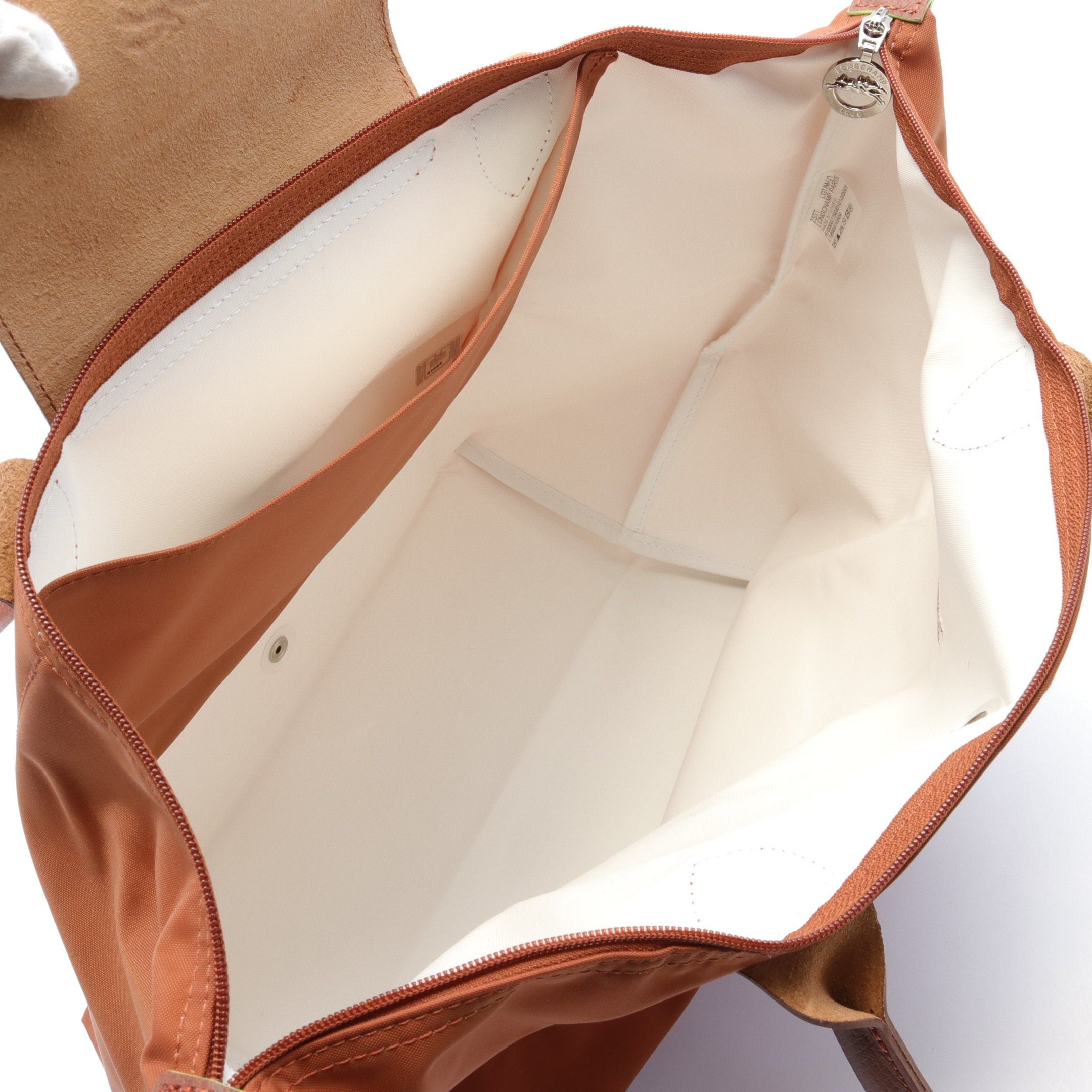 Longchamp Longchamp Shoulder Bag Tote Nylon Leather Light Brown Size ONE SIZE - 3 Thumbnail