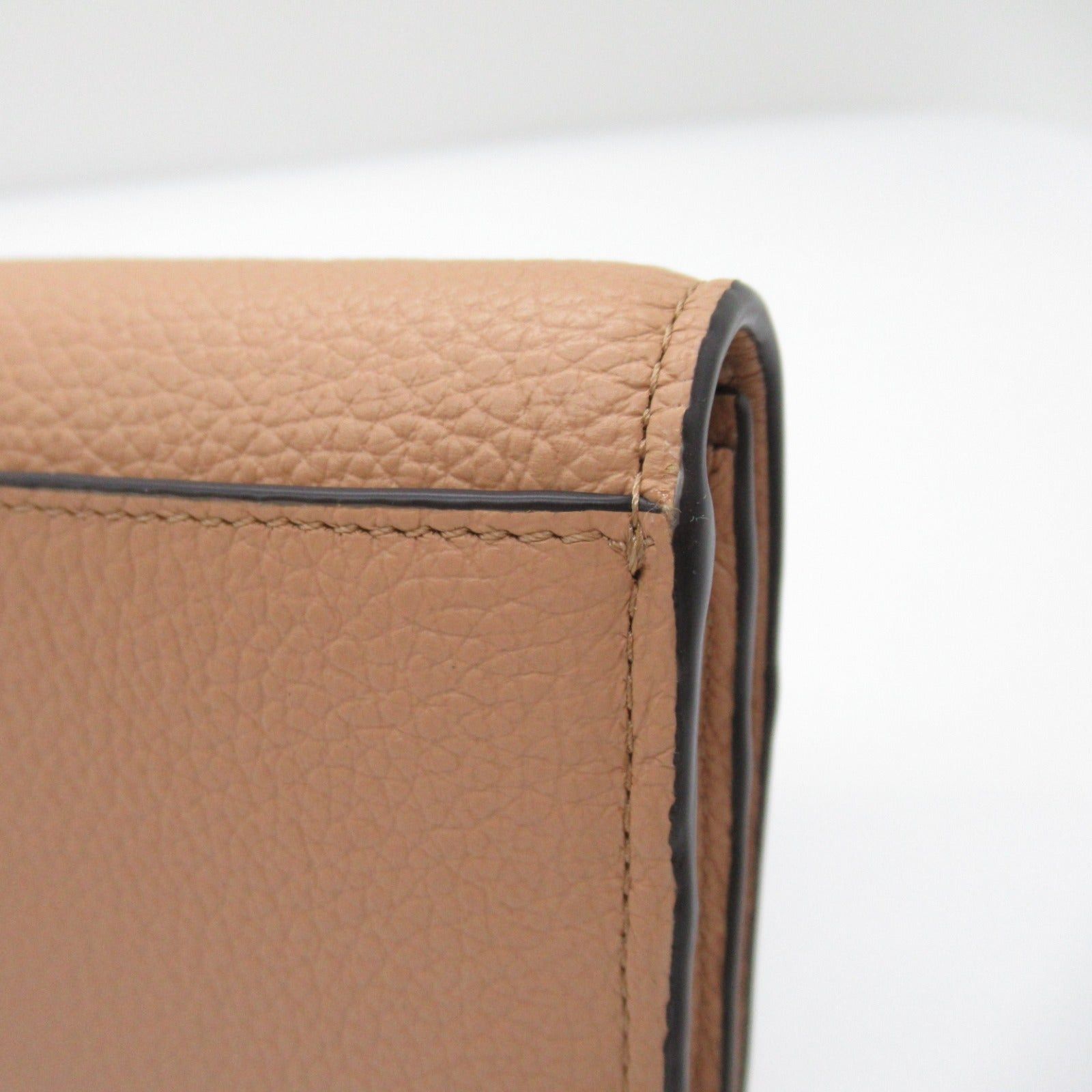 Chloe Chloe Bi-Fold Long Wallet Leather Brown Light Tan Size ONE SIZE - 7 Thumbnail