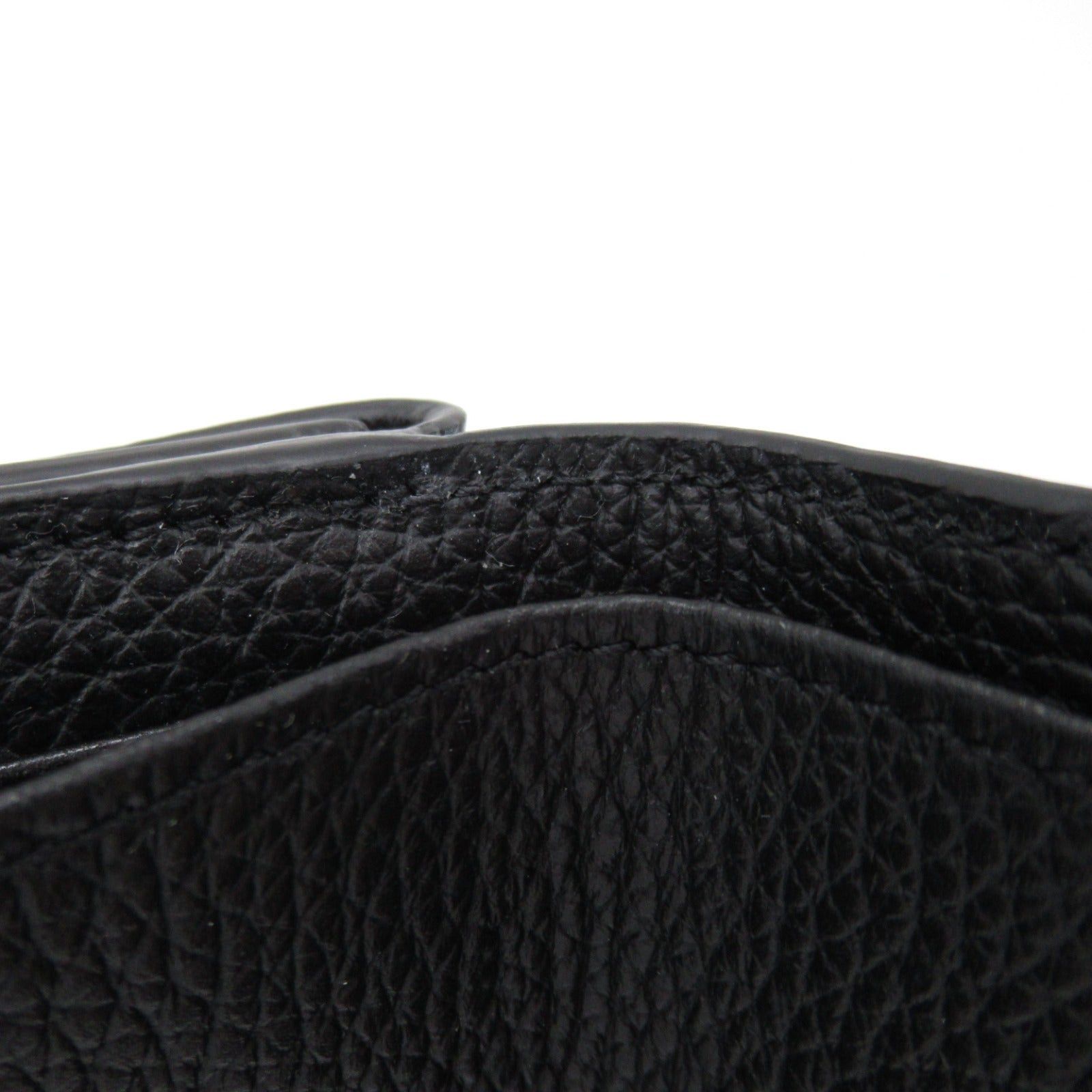 Chloe Chloe Double Hook Trifold Wallet Leather Black Size ONE SIZE - 7 Thumbnail