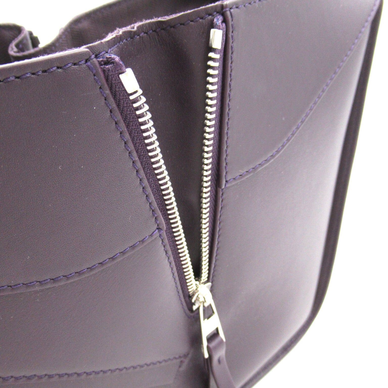 Loewe Loewe Hammock Shoulder Bag Calfskin (Cowhide) Purple Deep Aubergine Size ONE SIZE - 10 Thumbnail