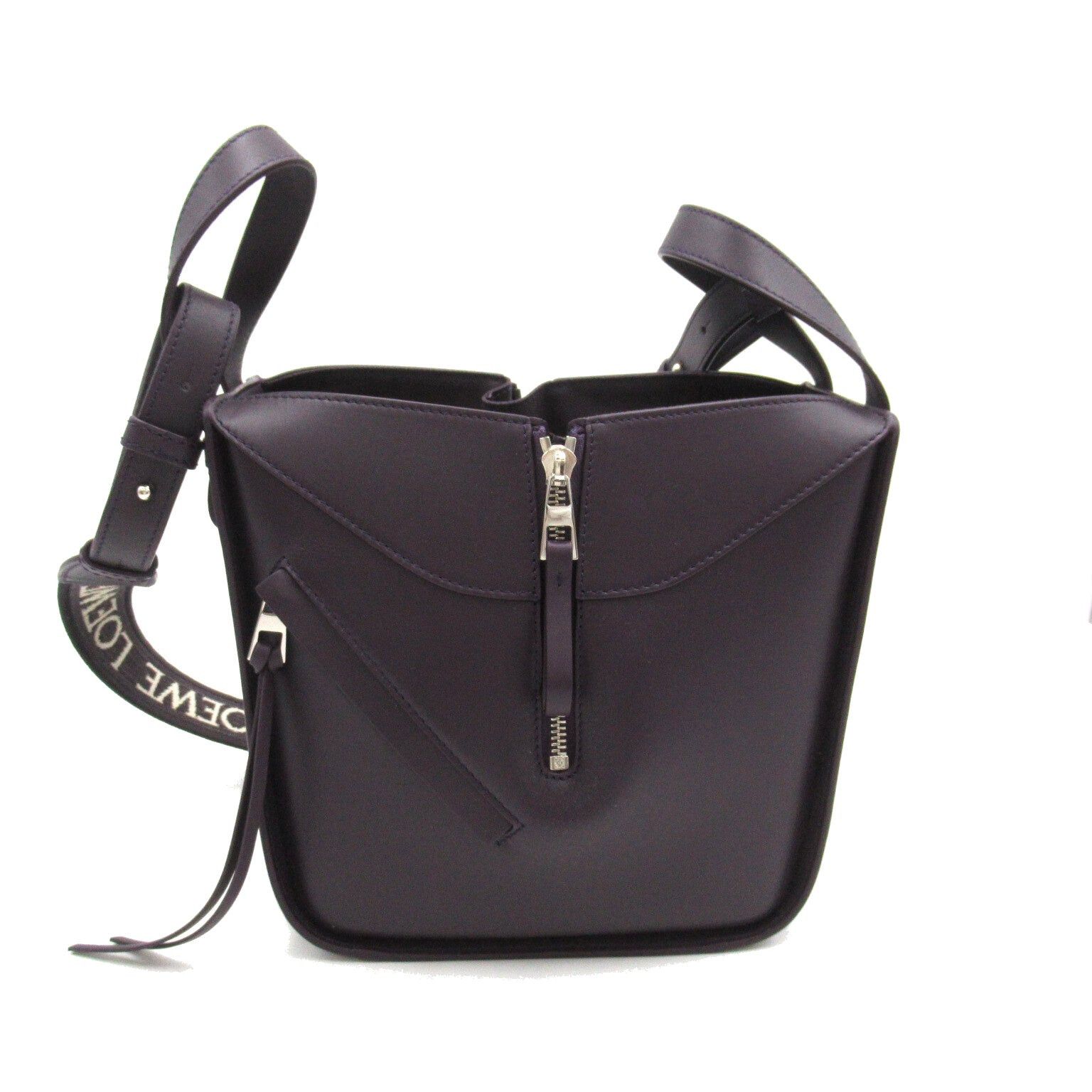 Loewe Loewe Hammock Shoulder Bag Calfskin (Cowhide) Purple Deep Aubergine Size ONE SIZE - 4 Thumbnail