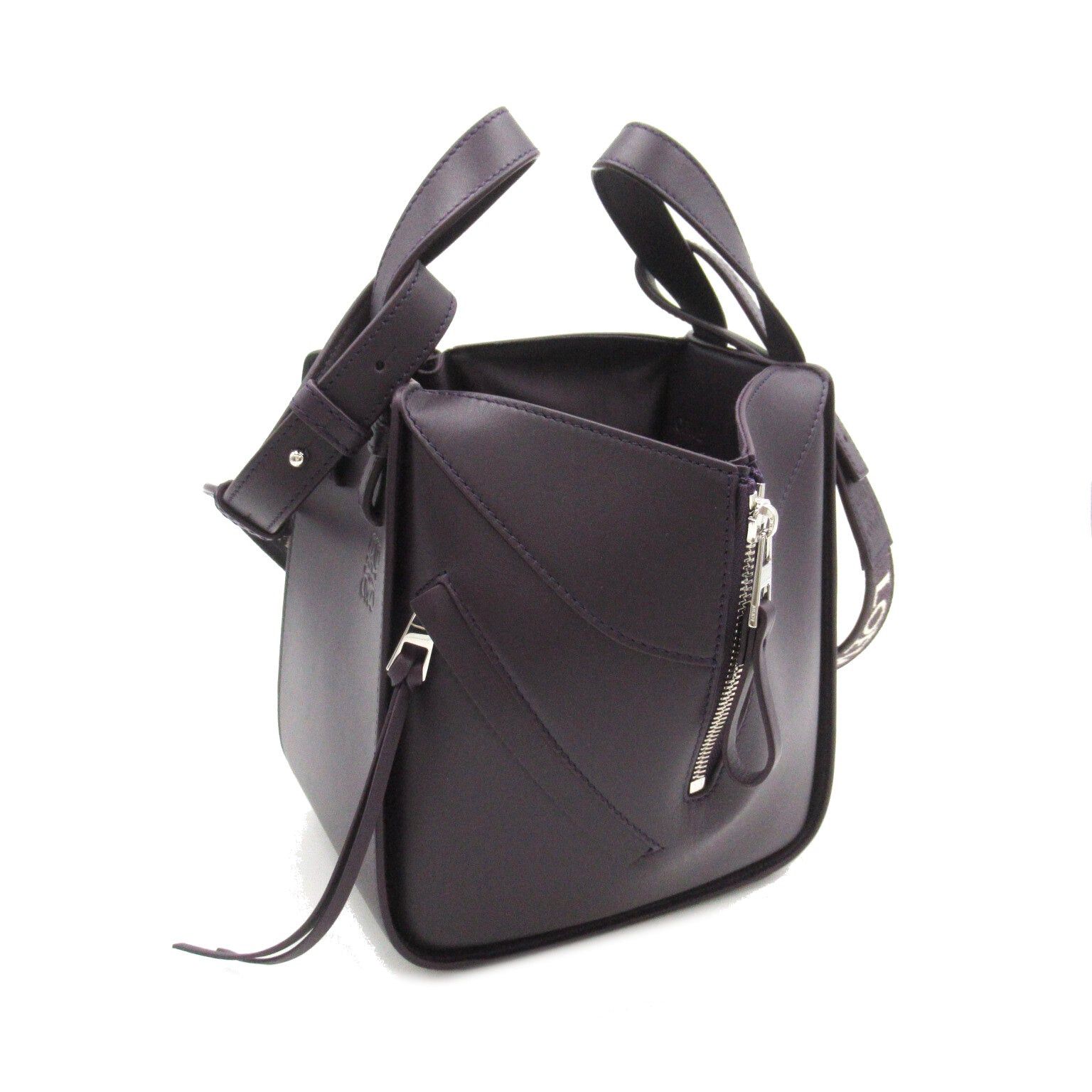 Loewe Loewe Hammock Shoulder Bag Calfskin (Cowhide) Purple Deep Aubergine Size ONE SIZE - 3 Thumbnail