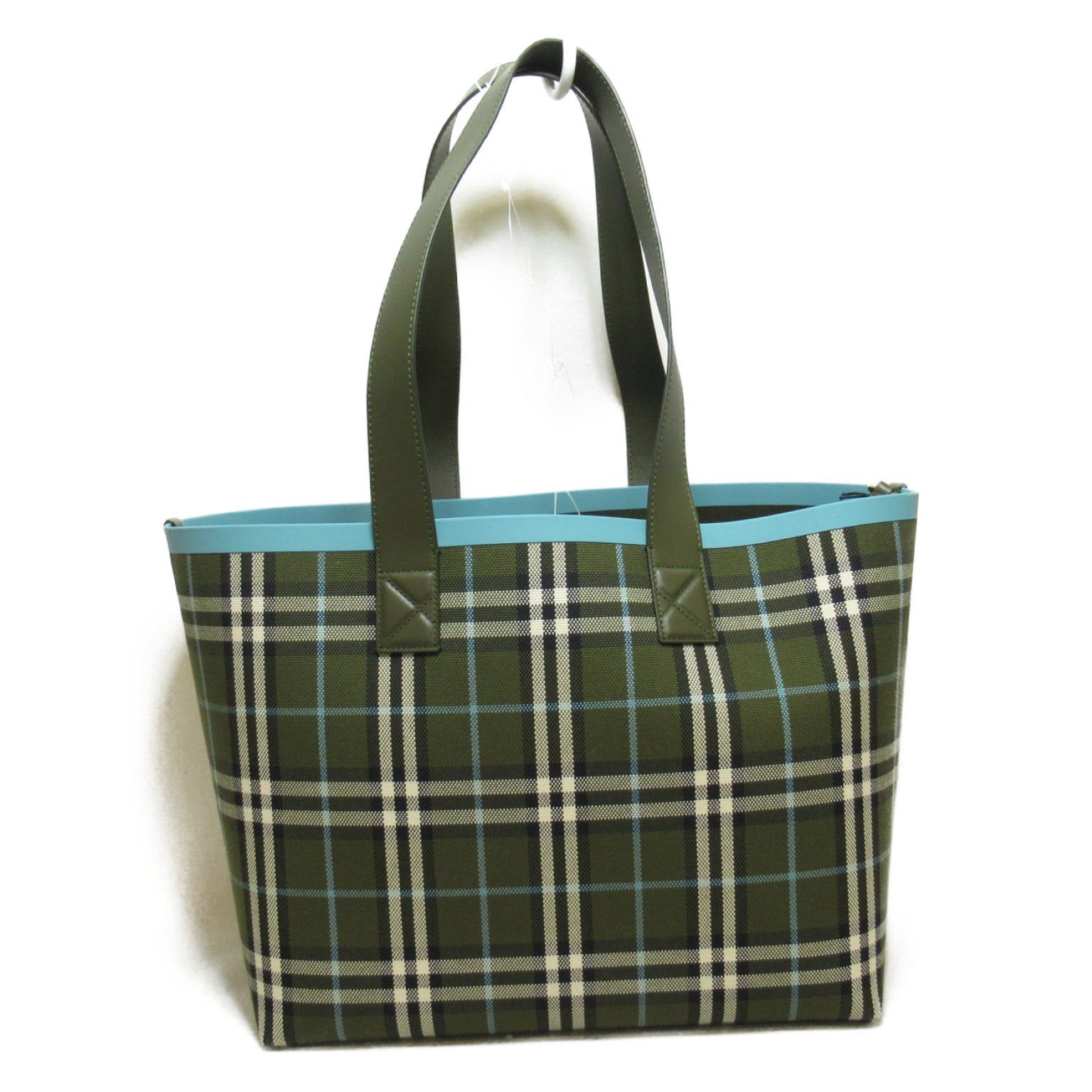 Burberry Burberry Tote Bag Handbag Cotton Green Olive Size ONE SIZE - 3 Thumbnail