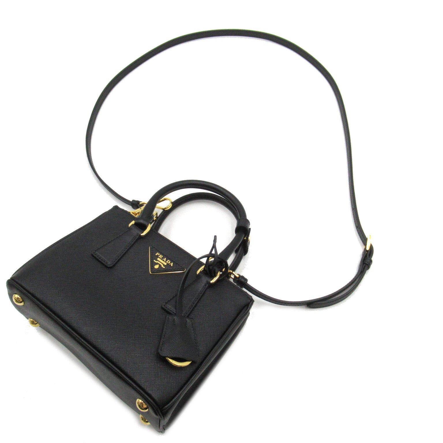 Prada Prada Saffiano Shoulder Bag Leather Black Size ONE SIZE - 5 Thumbnail