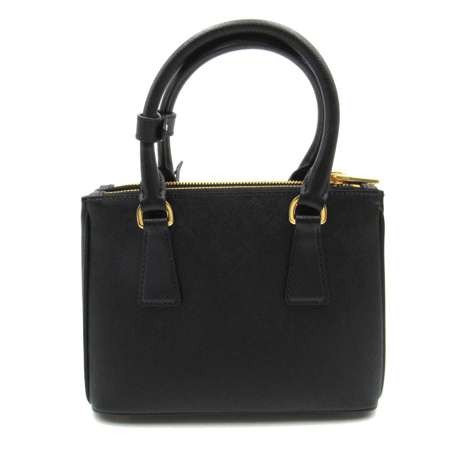Prada Prada Saffiano Shoulder Bag Leather Black Size ONE SIZE - 2 Thumbnail