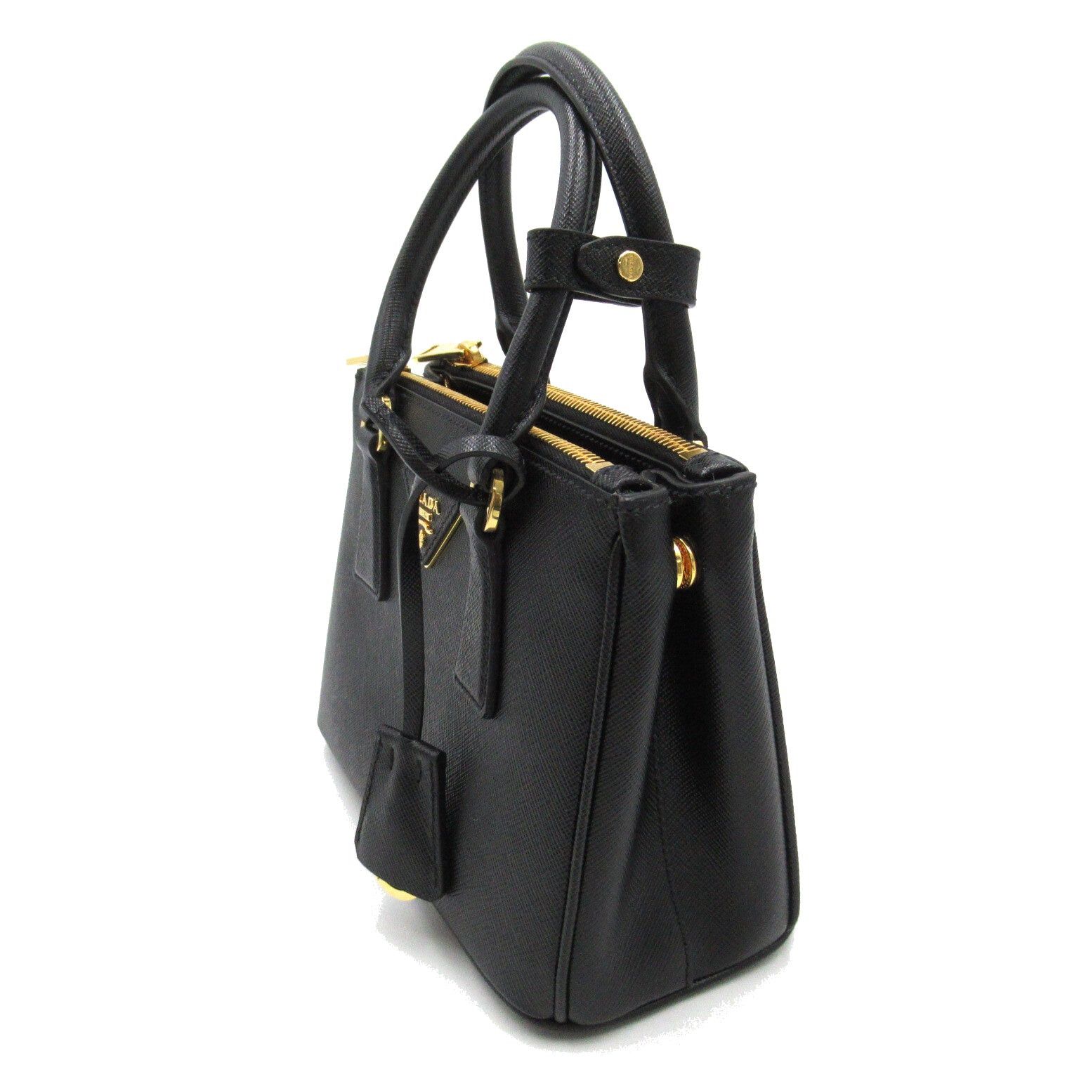 Prada Prada Saffiano Shoulder Bag Leather Black Size ONE SIZE - 3 Thumbnail