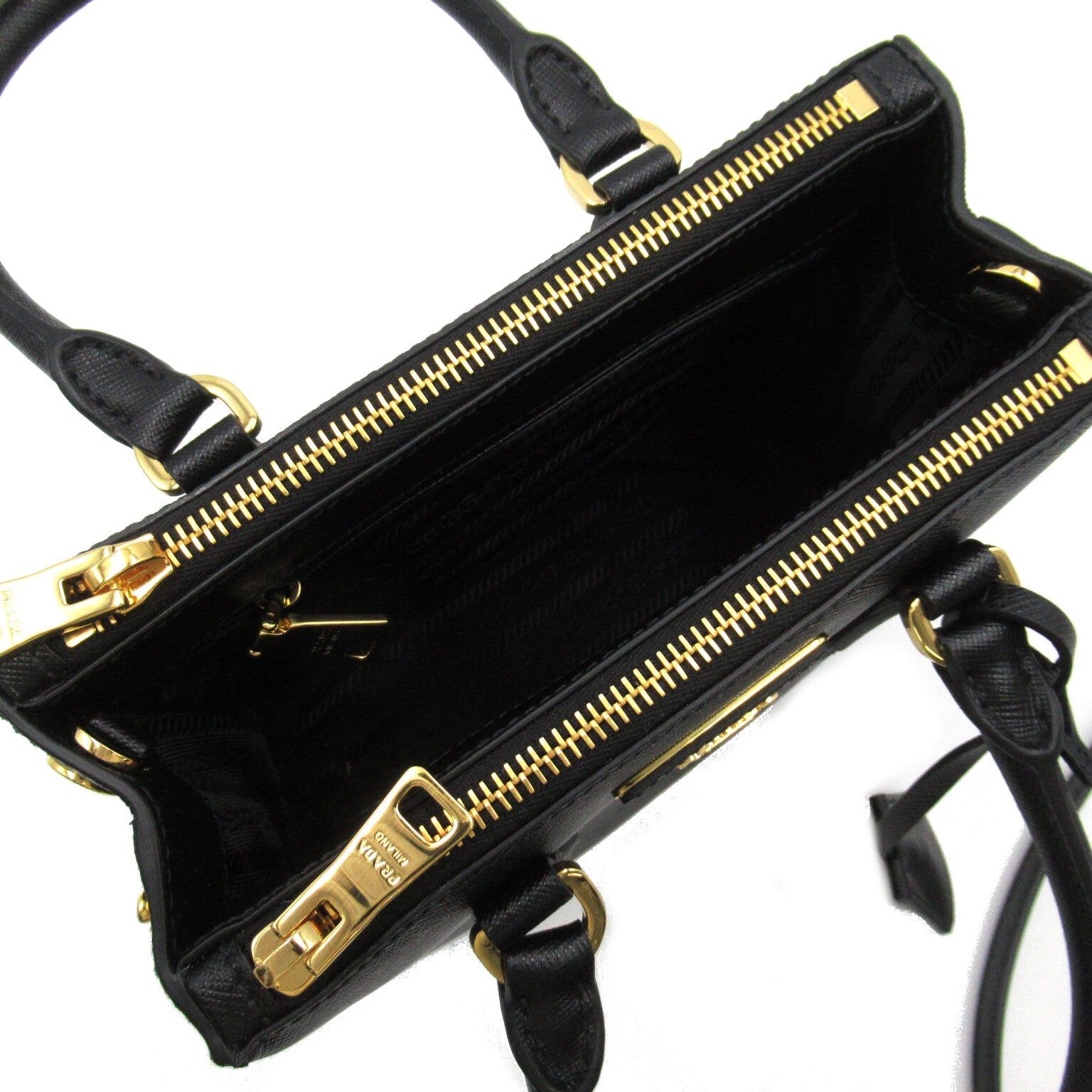 Prada Prada Saffiano Shoulder Bag Leather Black Size ONE SIZE - 6 Thumbnail