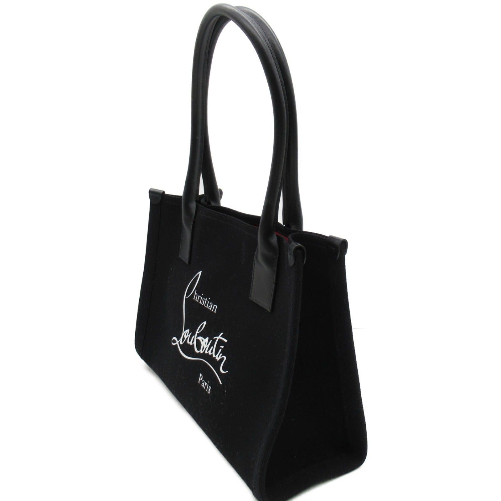 Christian Louboutin Christian Louboutin Tote Bag E.W. Small Handbag Fabric Leather Black Size ONE SIZE - 2 Thumbnail