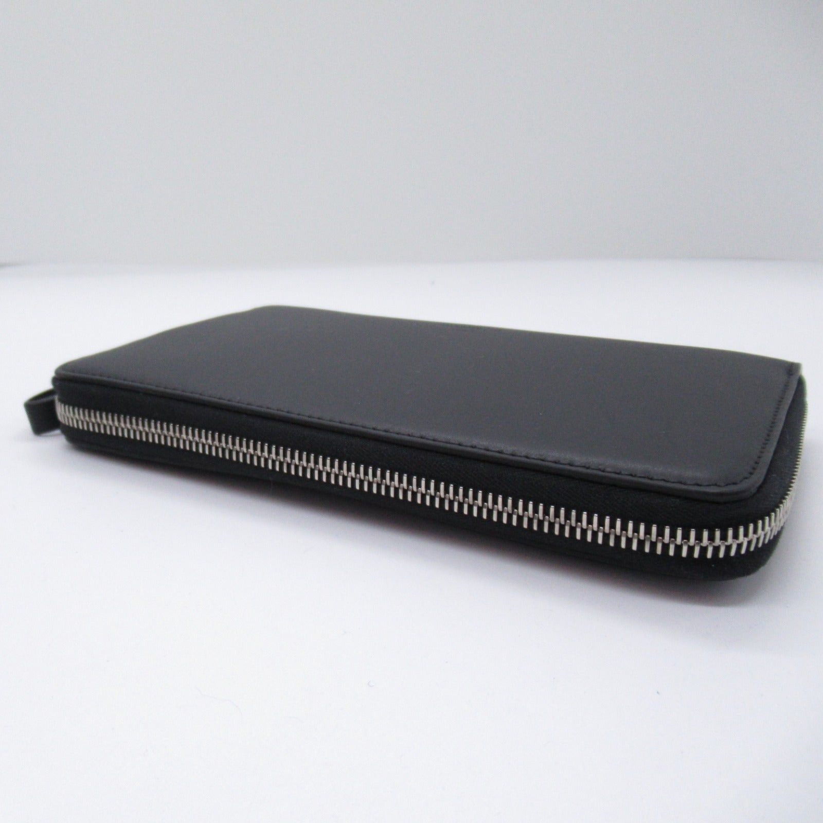 Valentino Valentino Round Long Wallet Zipper Leather Black White Size ONE SIZE - 5 Thumbnail