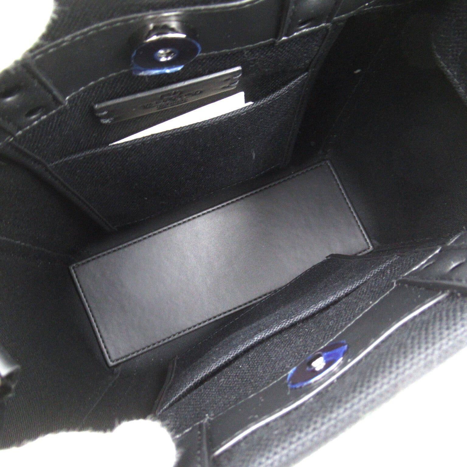 Valentino Valentino Shoulder Bag Canvas Leather Black Nero Bianco Size ONE SIZE - 5 Thumbnail