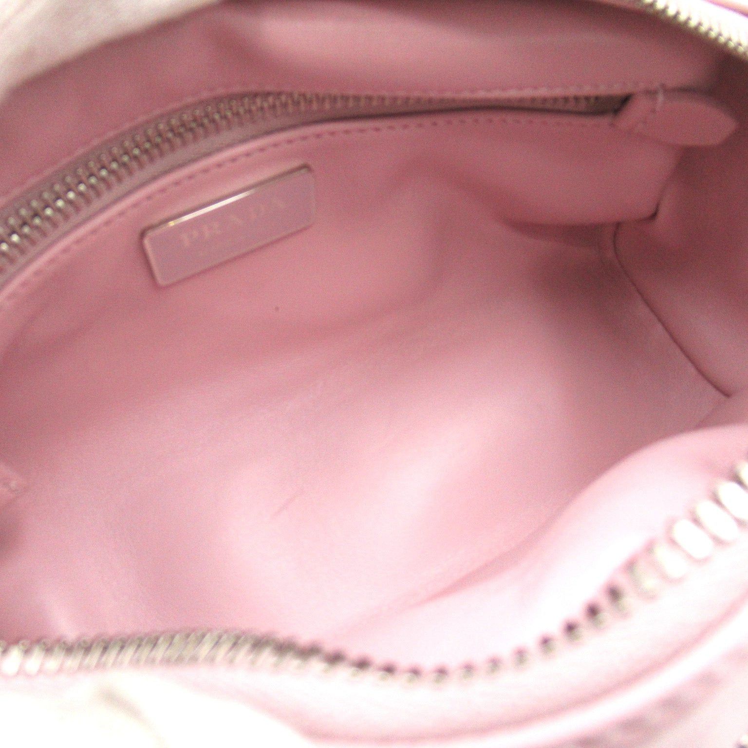 Prada Prada Nappa Antique Leather Multi-Pocket Shoulder Bag Pink Alabaster Size ONE SIZE - 6 Thumbnail