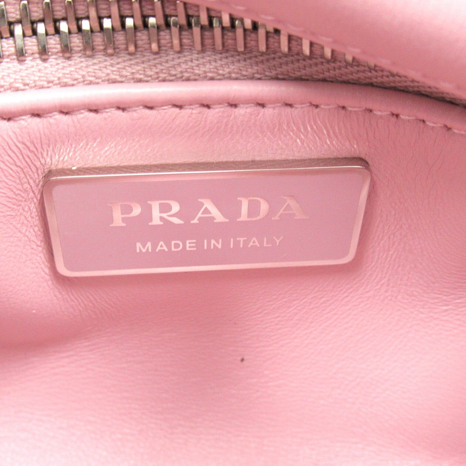 Prada Prada Nappa Antique Leather Multi-Pocket Shoulder Bag Pink Alabaster Size ONE SIZE - 7 Thumbnail