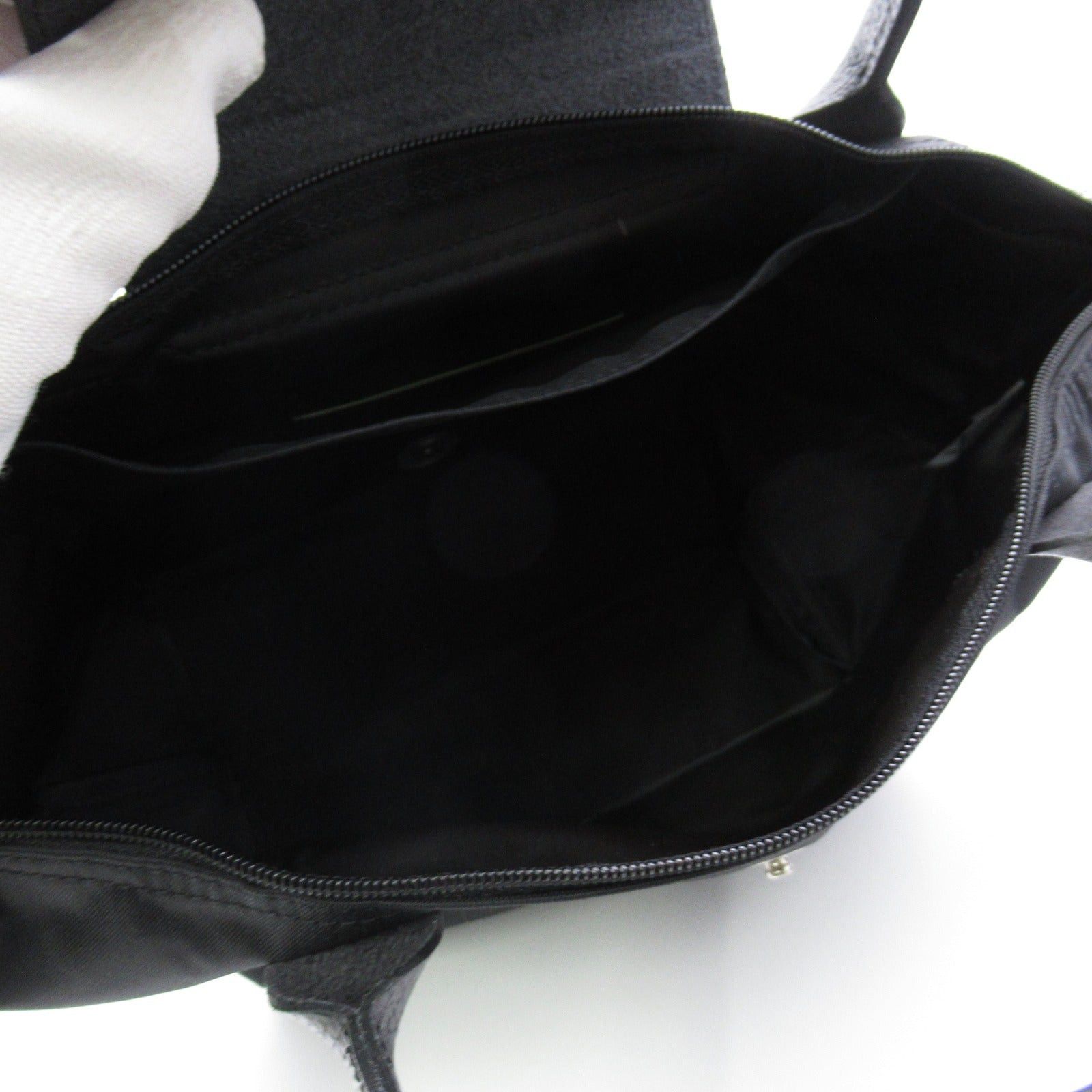 Longchamp Longchamp Le Preage Green S Top Handle Bag Handbag Tote Others Recycled Polyamide Canvas Black Noir Size ONE SIZE - 5 Thumbnail